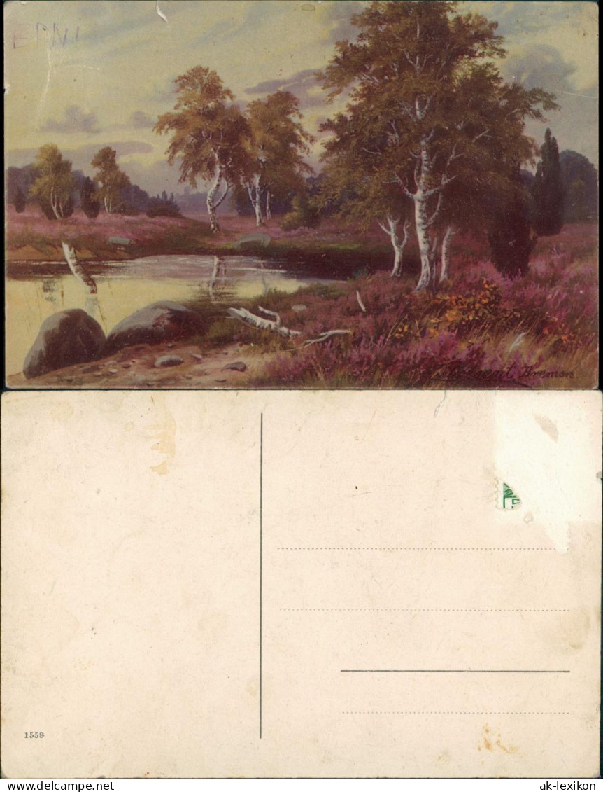 Ansichtskarte  Stimmungsbild Natur Landschaft Künstler-AK Art Postcard 1920 - 1900-1949