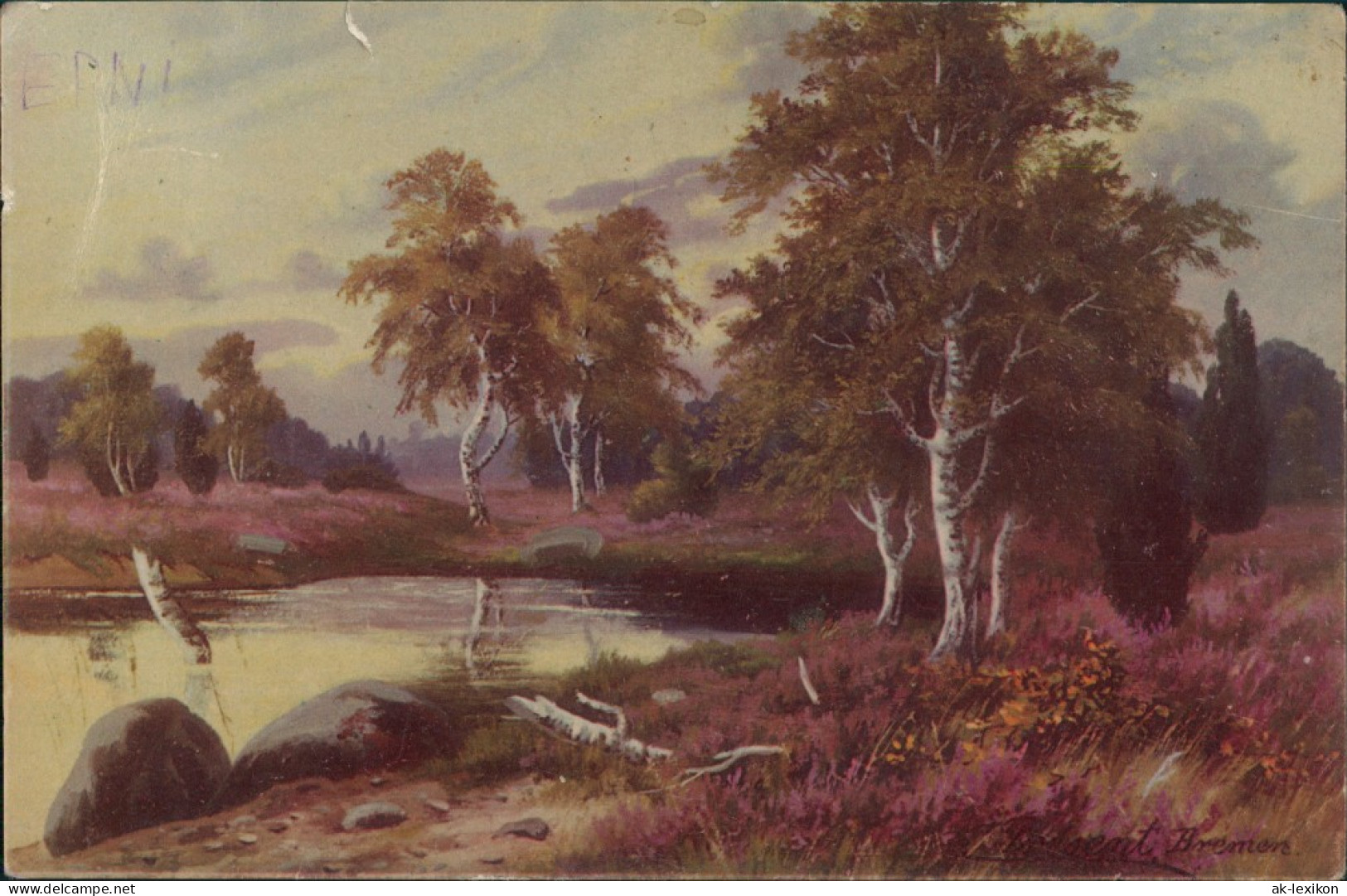 Ansichtskarte  Stimmungsbild Natur Landschaft Künstler-AK Art Postcard 1920 - 1900-1949