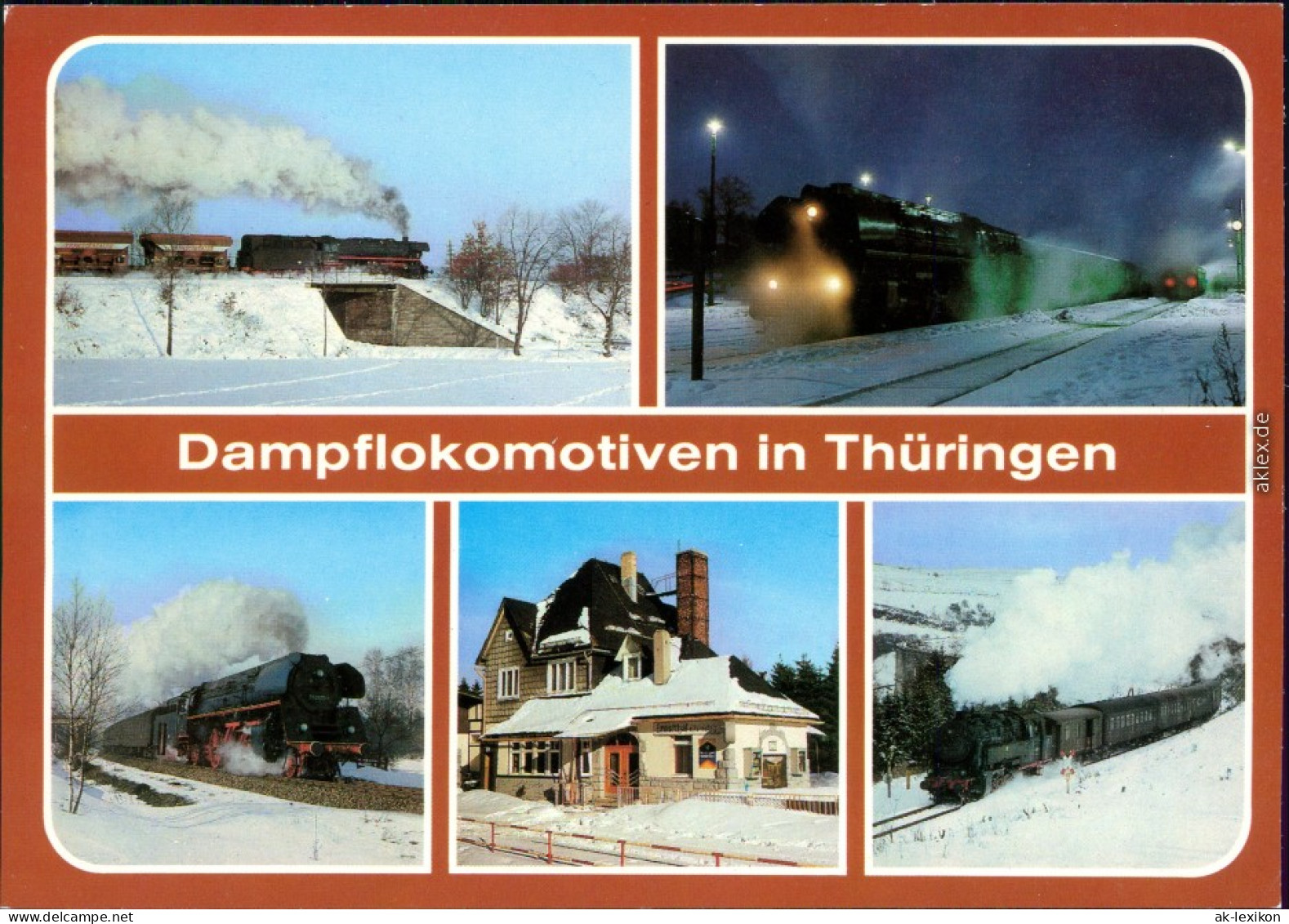 Ansichtskarte Weida (Thüringen) Dampflokomotiven In Thüringen 1986 - Triptis
