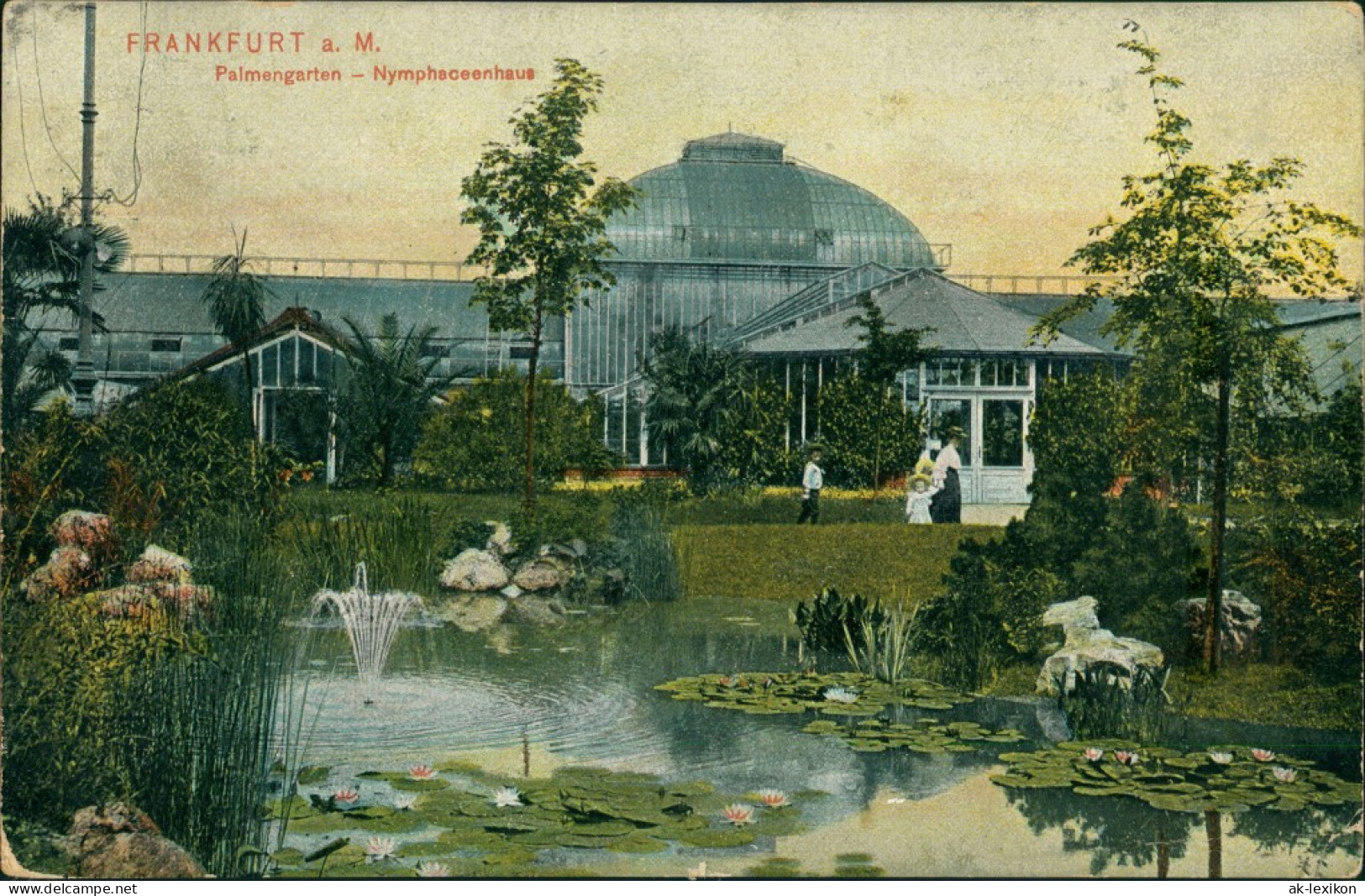 Ansichtskarte Frankfurt Am Main Palmengarten - Seerosen 1908 - Frankfurt A. Main