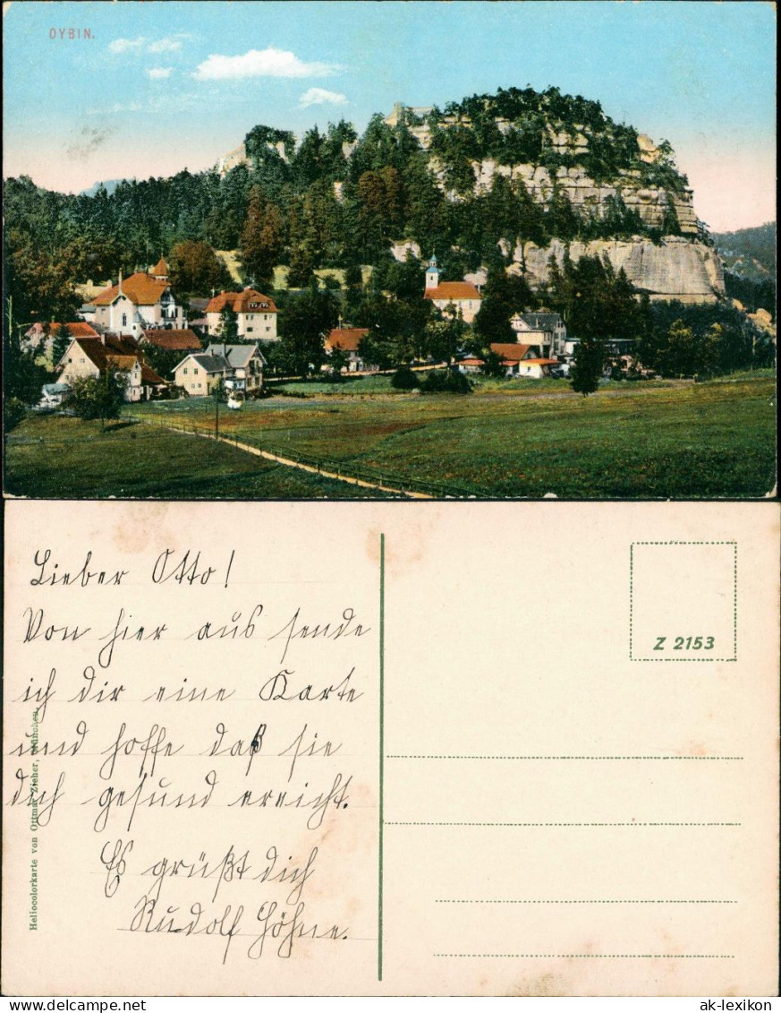 Ansichtskarte Oybin Partie An Der Stadt 1913 - Oybin