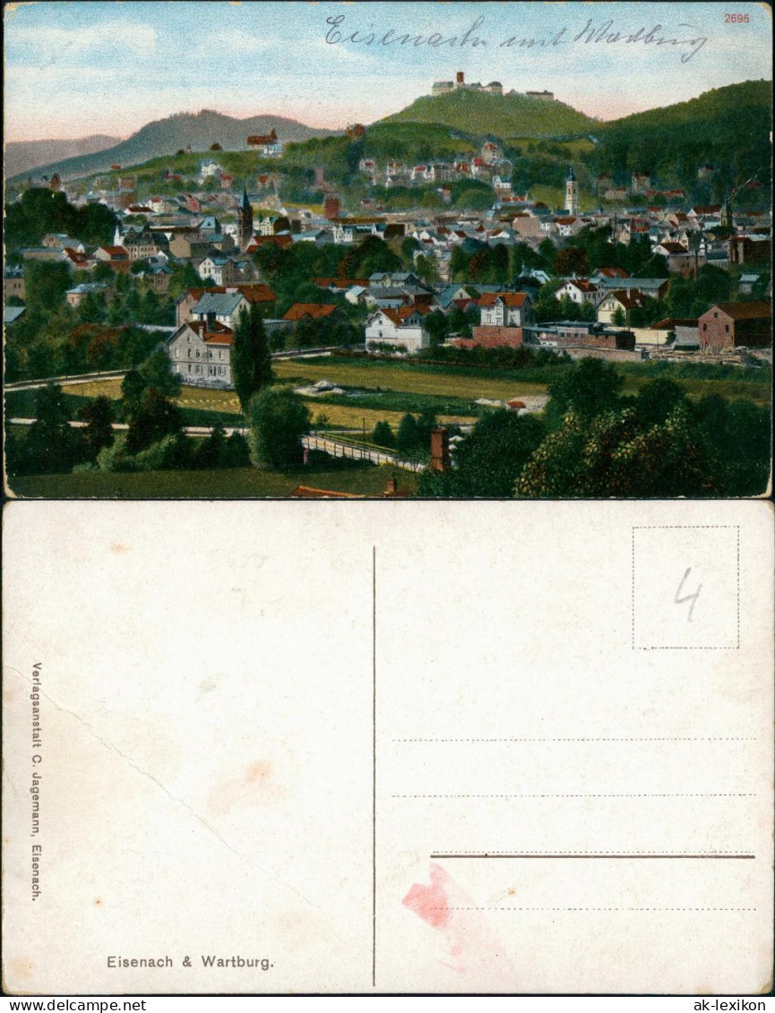Ansichtskarte Eisenach Partie An Der Stadt 1912 - Eisenach