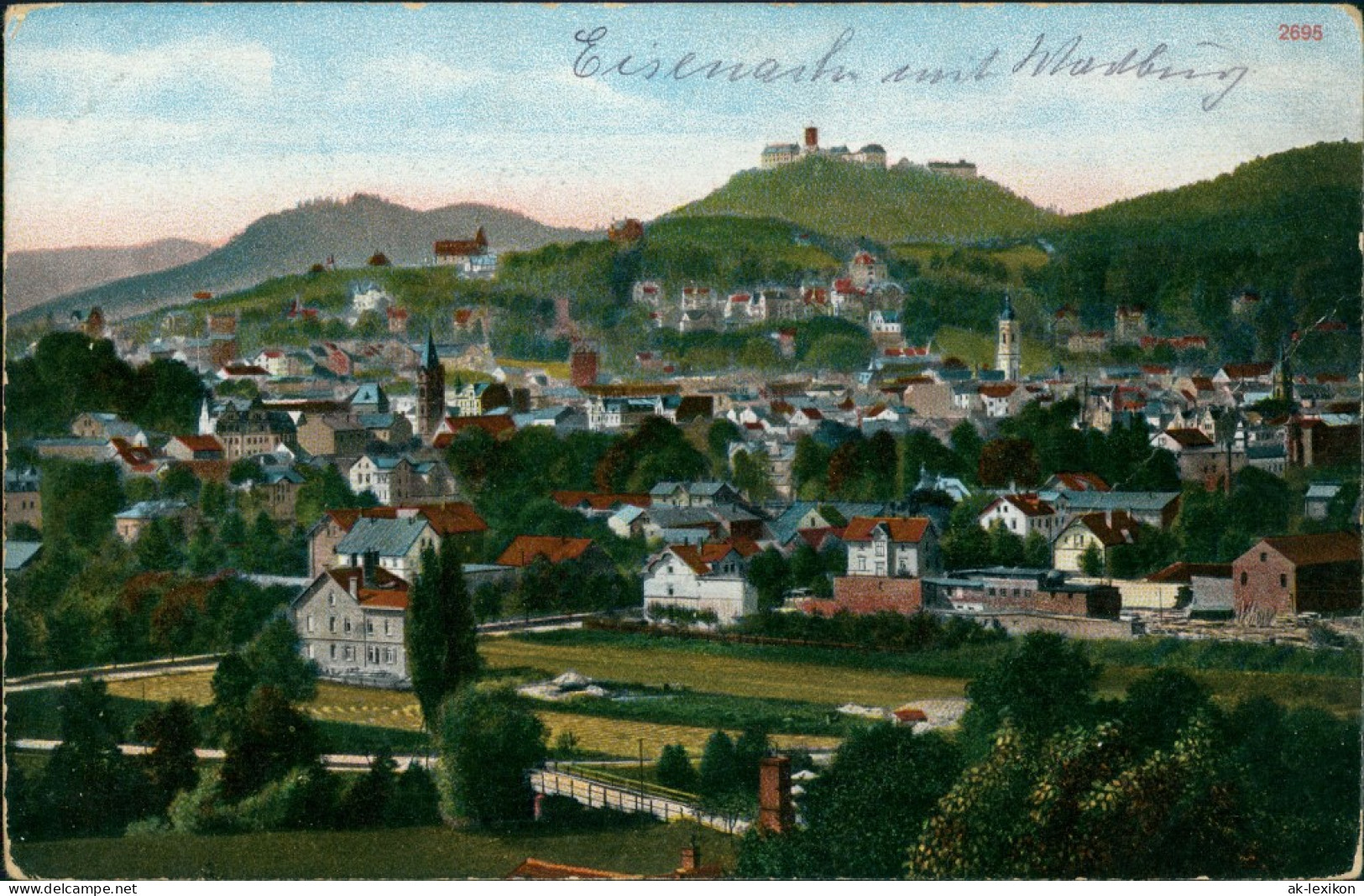 Ansichtskarte Eisenach Partie An Der Stadt 1912 - Eisenach