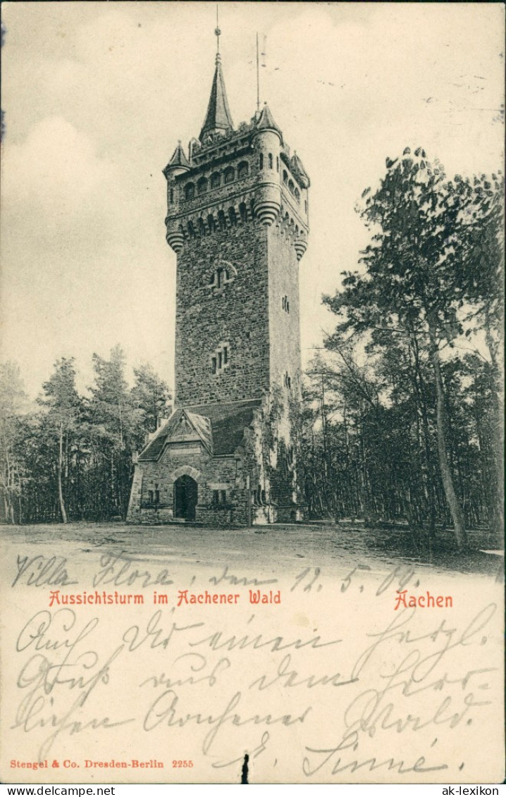 Ansichtskarte Aachen Aussichtsturm Aachener Wald 1904 - Aachen