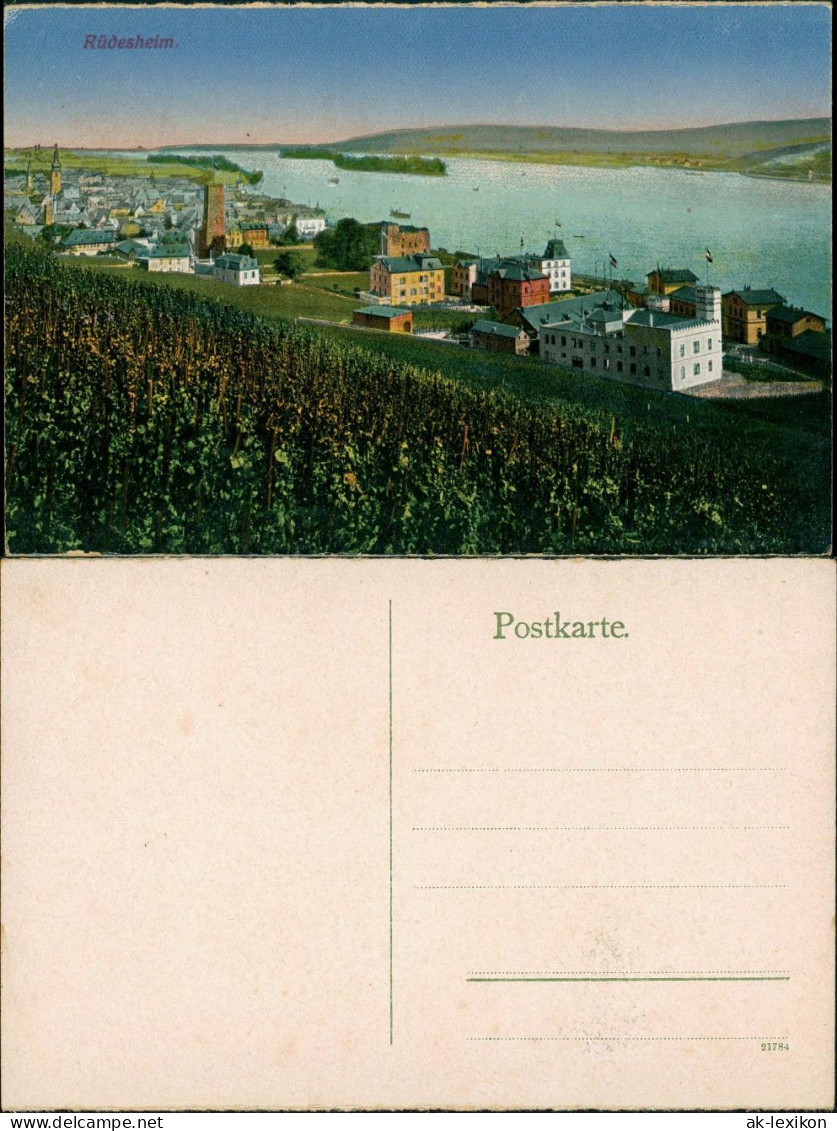 Ansichtskarte Rüdesheim (Rhein) Stadtpartie 1913 - Rüdesheim A. Rh.