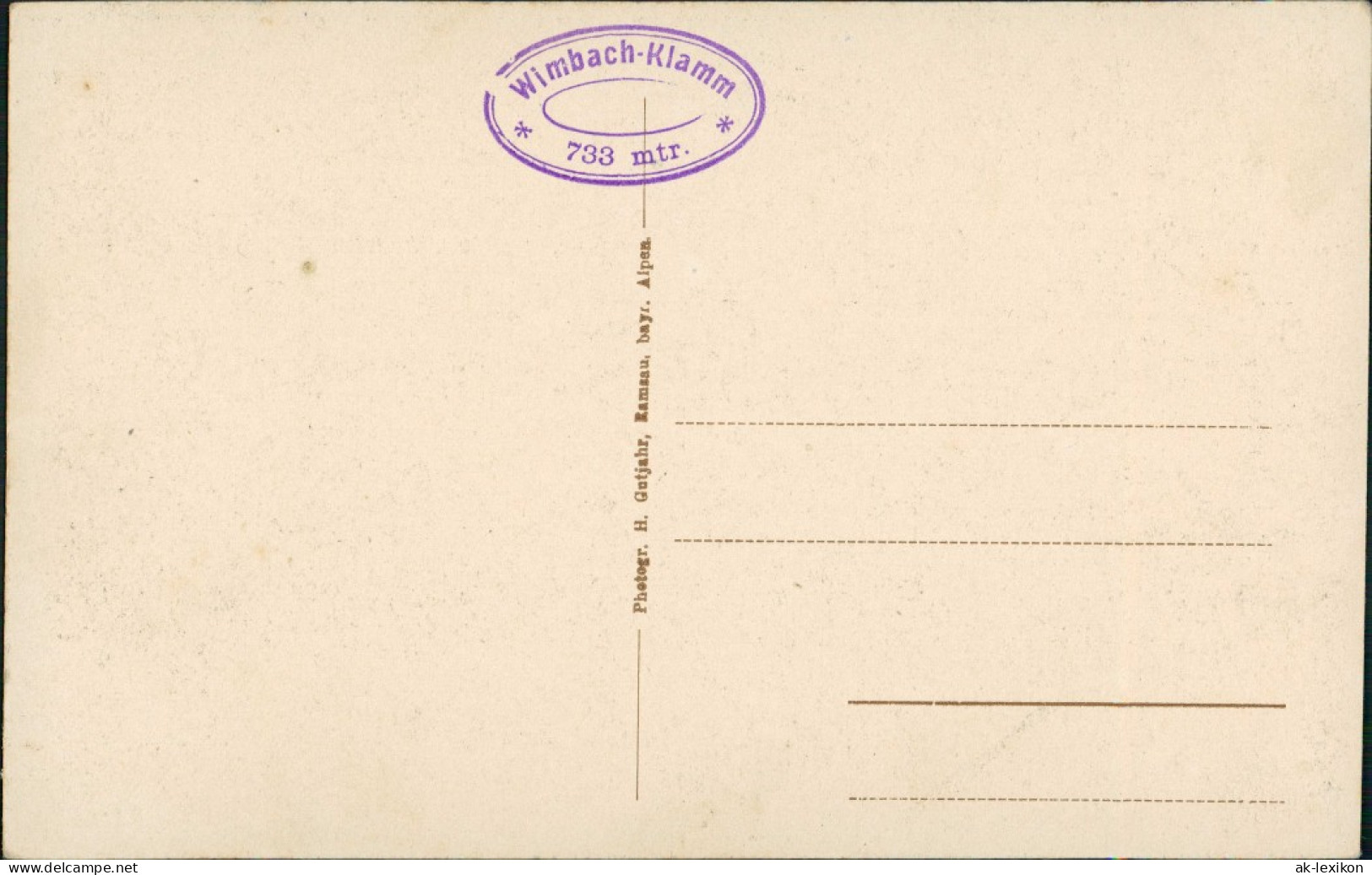 Ansichtskarte Berchtesgaden Ramsauerstraße A.d. Felsentor 1922 - Berchtesgaden