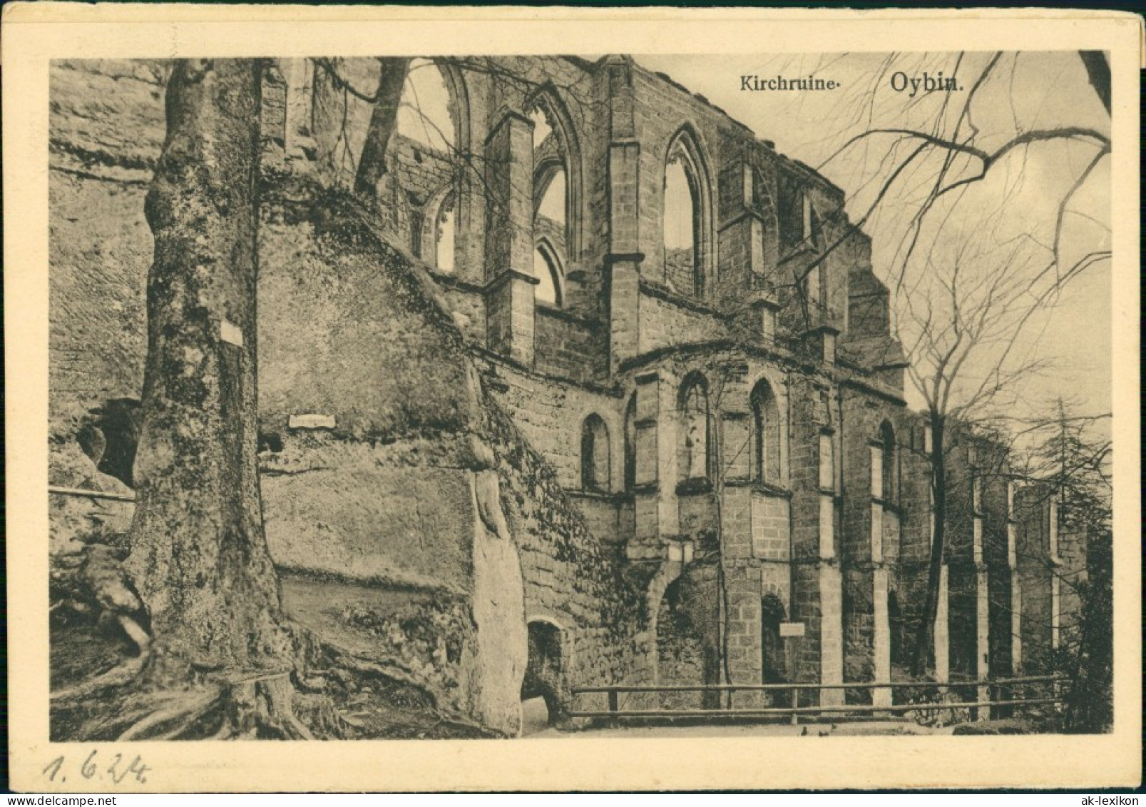 Ansichtskarte Oybin Burg Und Klosterruine 1924 - Oybin