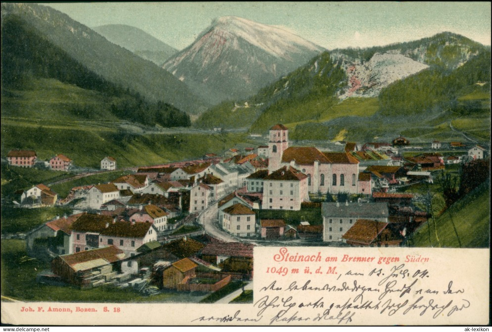 Ansichtskarte Steinach (Brenner) Straßenpartie 1904 - Autres & Non Classés