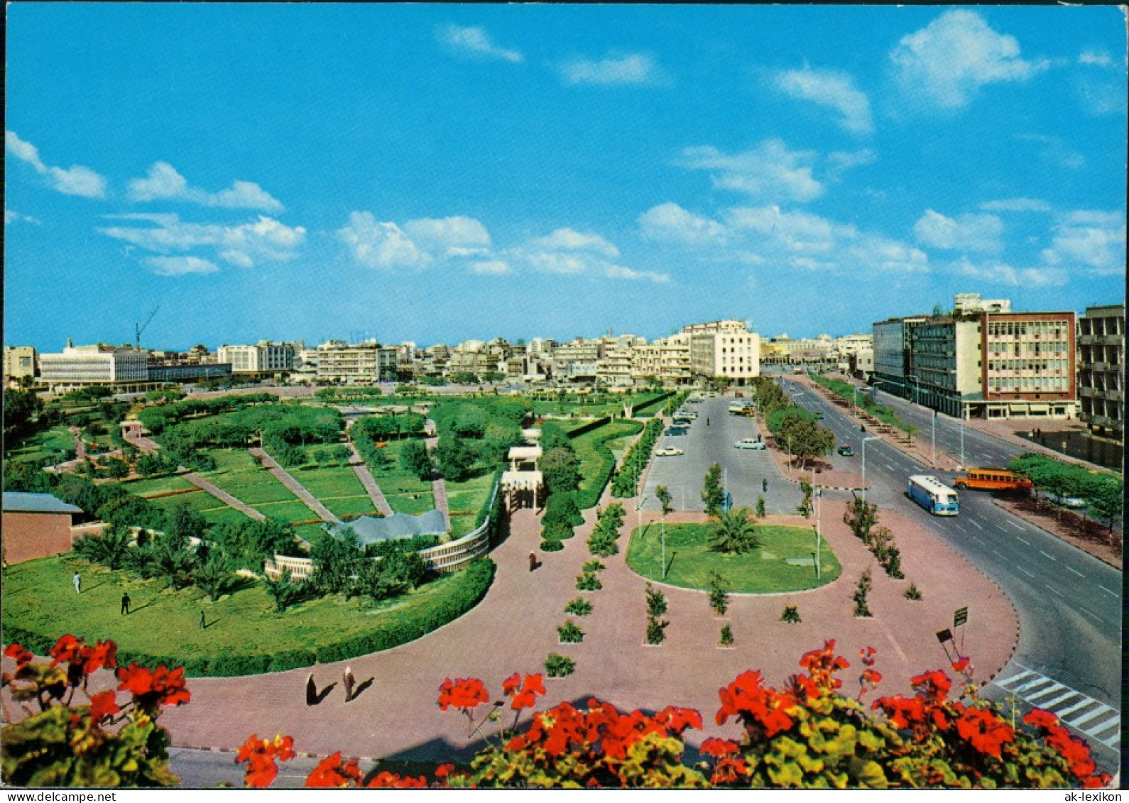 Kuwait-Stadt الكويت Straße, Public Garden الكويت Kuwait 1969 - Koweït