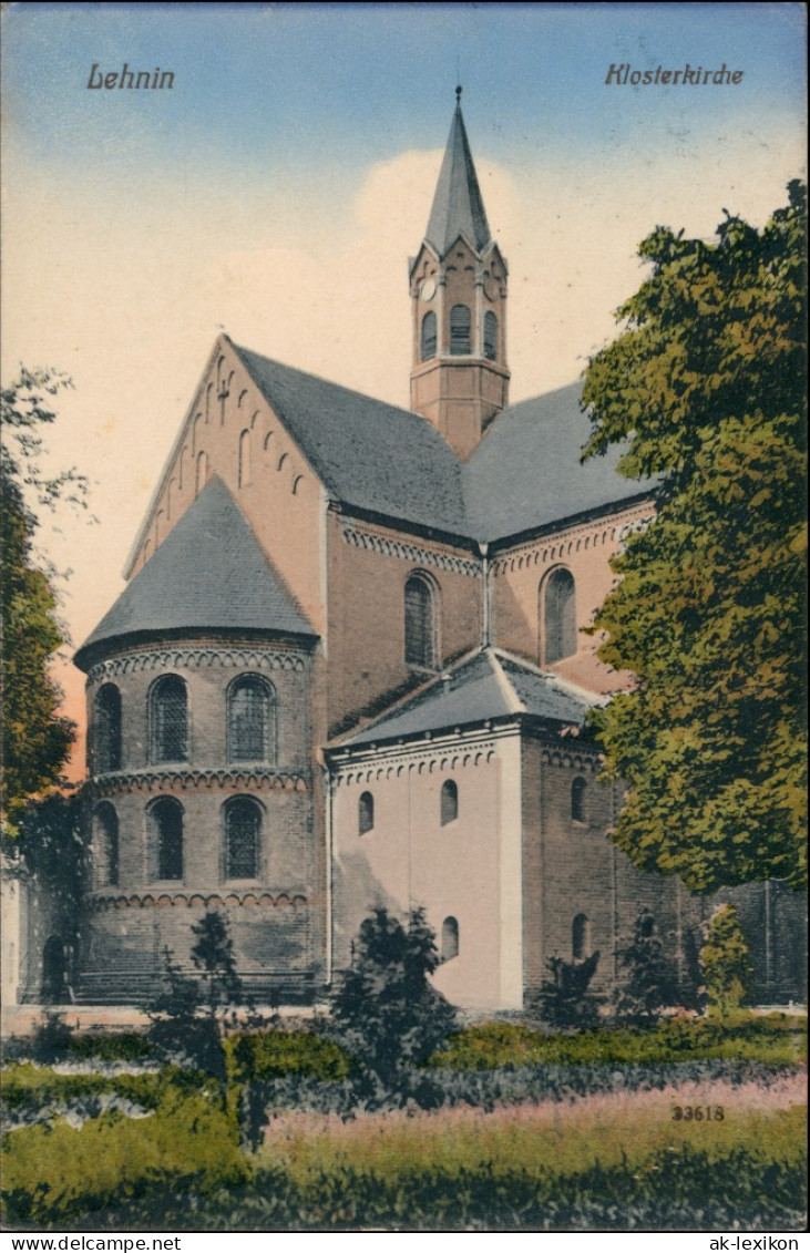 Ansichtskarte Kloster Lehnin Klosterkirche, Coloriert 1912 - Lehnin