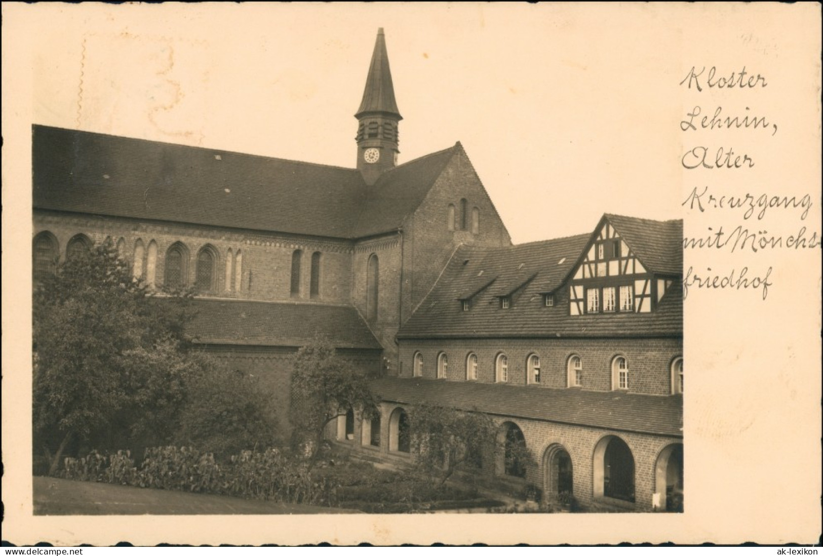 Ansichtskarte Kloster Lehnin Alter Klosterhof 1933 - Lehnin