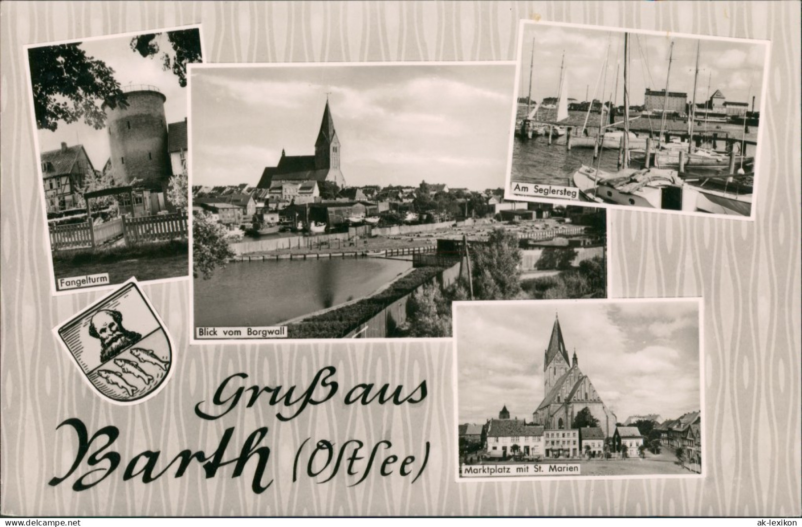 Barth DDR Mehrbild-AK Mit Fangelturm, Seglersteg, Marktplatz Uvm. 1963 - Barth