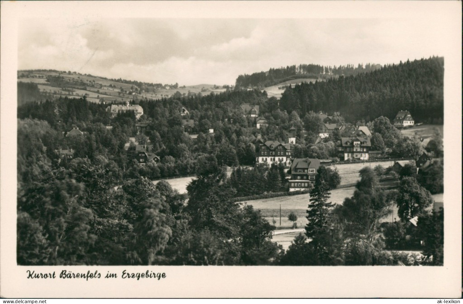 Bärenfels (Erzgebirge)-Altenberg (Erzgebirge) Umland-Ansicht Erzgebirge  /1953 - Altenberg