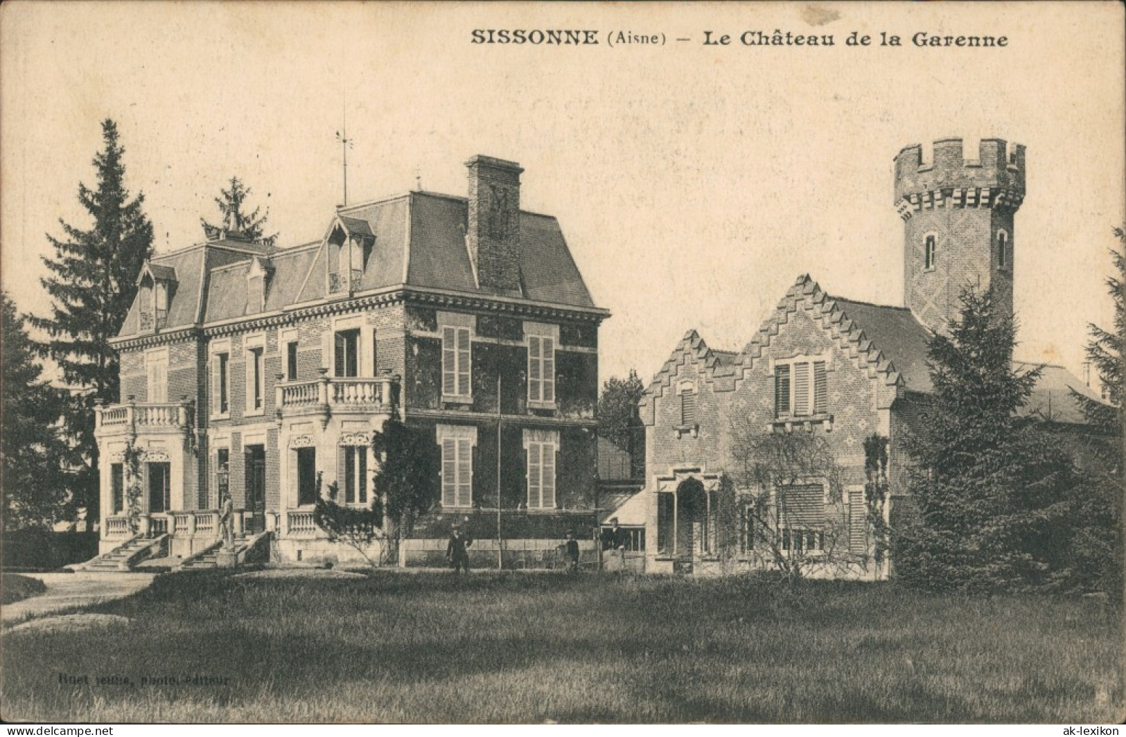 CPA Sissonne Schloß Gel Feldpost 1915 - Sissonne