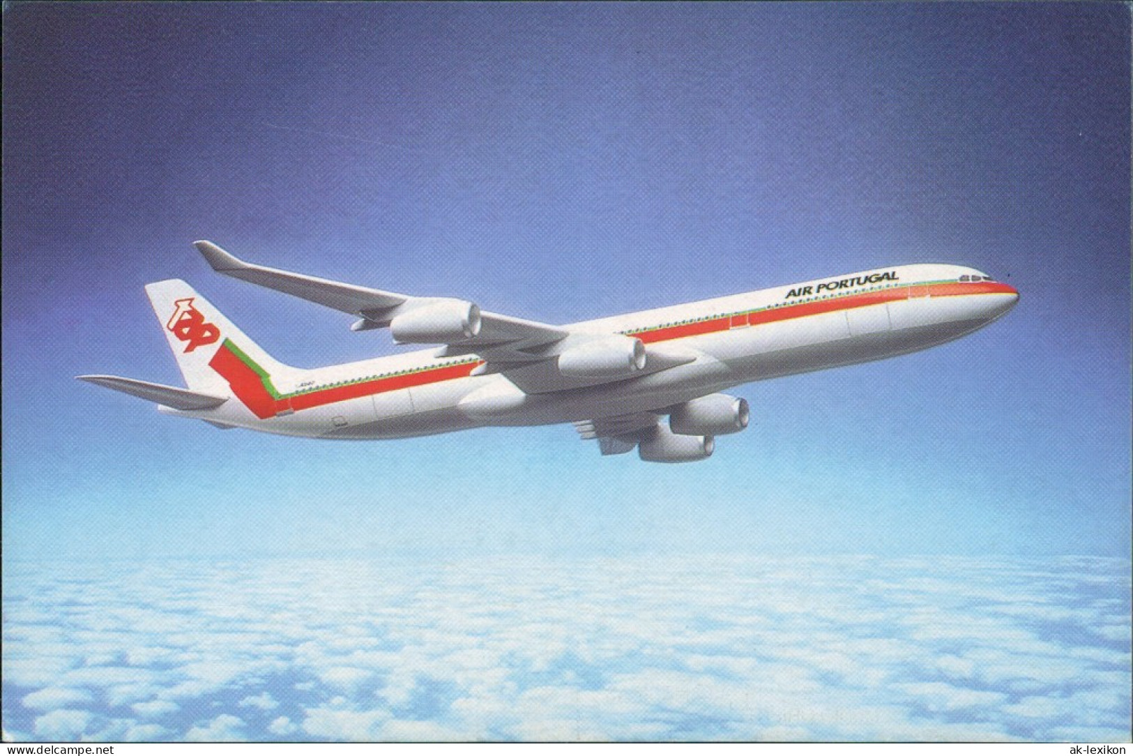 Ansichtskarte  Flugwesen - Flugzeuge AIR PORTUGAL A 340 1982 - 1946-....: Ere Moderne