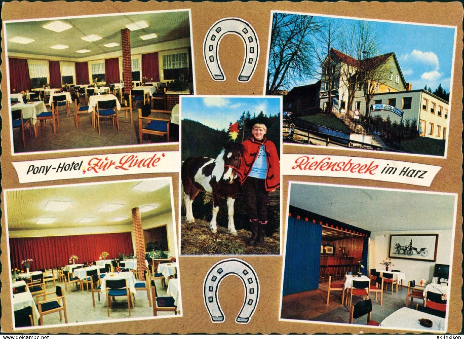 Riefensbeek-Kamschlacken-Osterode (Harz) Harzer Pferde-Paradies Pony-Hotel 1970 - Osterode