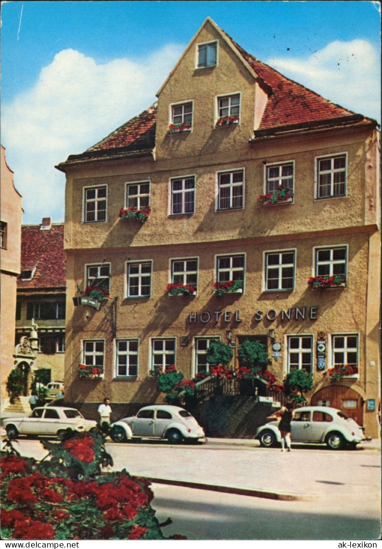 Nördlingen Hotel SONNE Kaiserhof, Strassen Partie VW Käfer Beetle 1971 - Noerdlingen