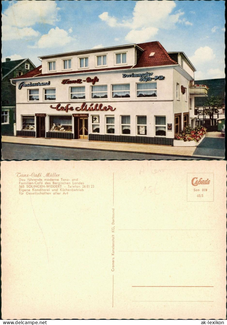 Widdert-Solingen Tanz-Café Müller, Restaurant, Gaststätte 1965 - Solingen