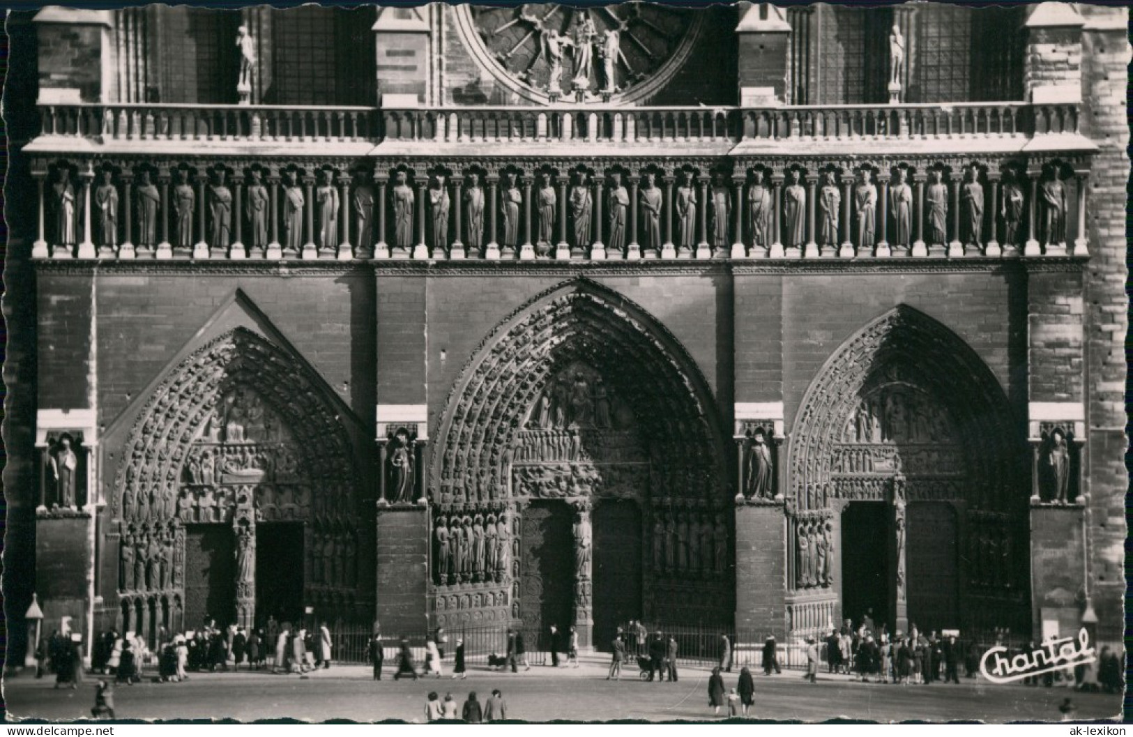 Paris Façade De Notre-Dame. Les Trois Portails Et La Galerie Des Rois. 1960 - Notre-Dame De Paris