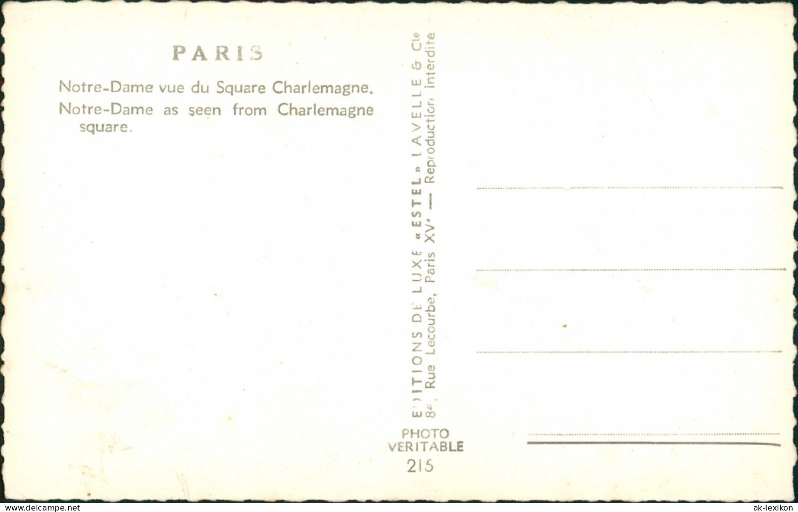 CPA Paris Notre-Dame Vue Du Square Charlemagne. 1960 - Notre-Dame De Paris