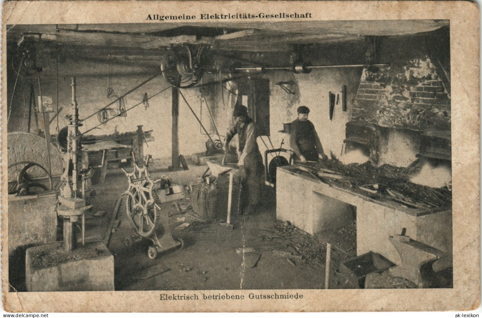 Industrie Allgemeine Elektrische Gesellschaft Elek. Gutsschmiede 1915 - Ohne Zuordnung