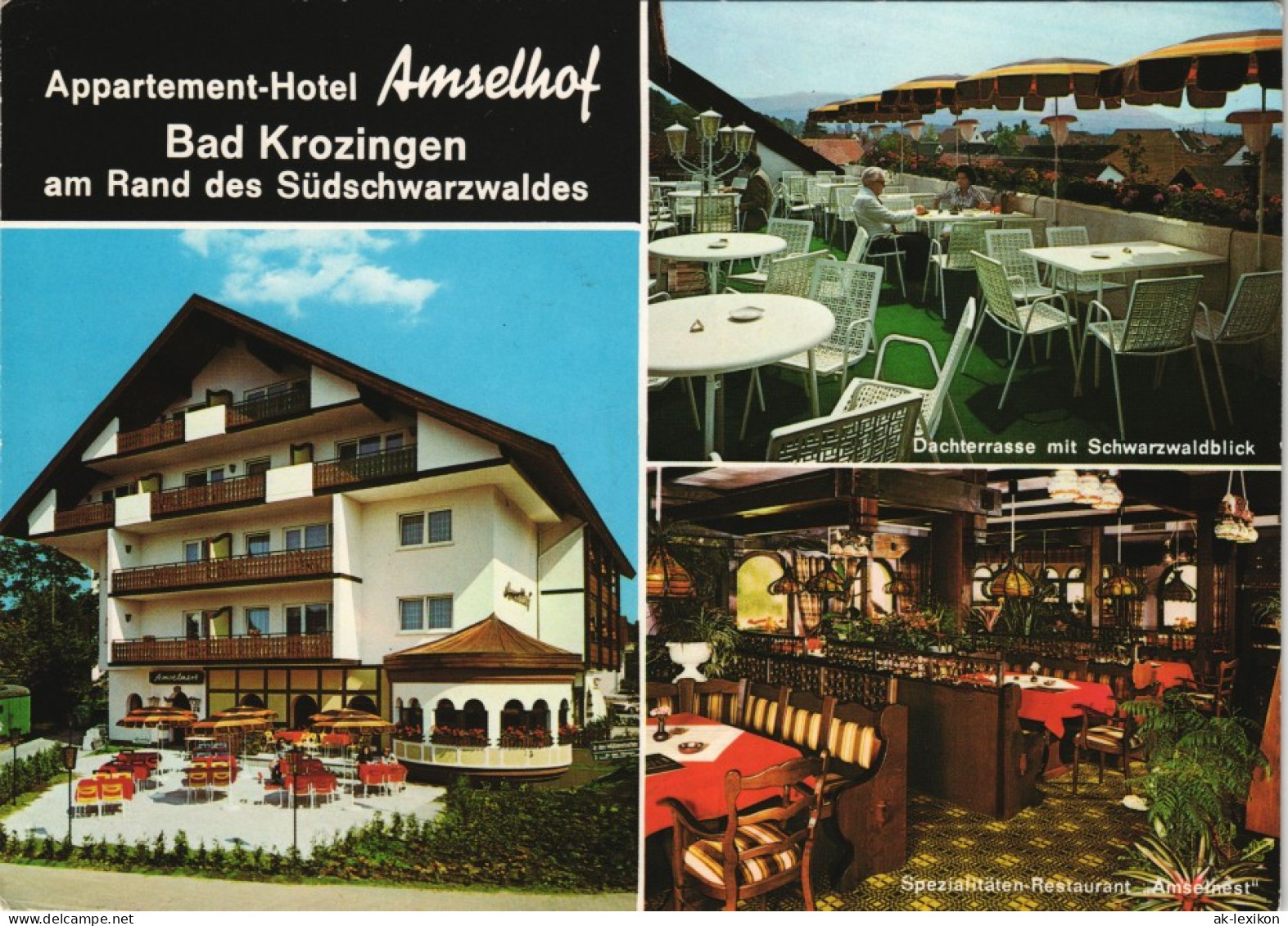 Bad Krozingen Appartement-Hotel   Restaurant Amselnest, Kemsstraße 21 1990 - Bad Krozingen