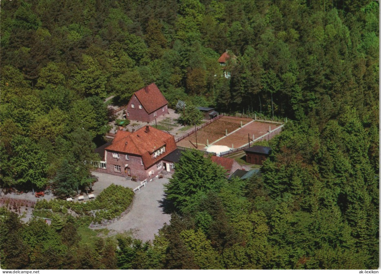 Wingst Luftbild Gast- Und Pensionshaus Zur Königstanne Bes. Tiedemann 1960 - Autres & Non Classés