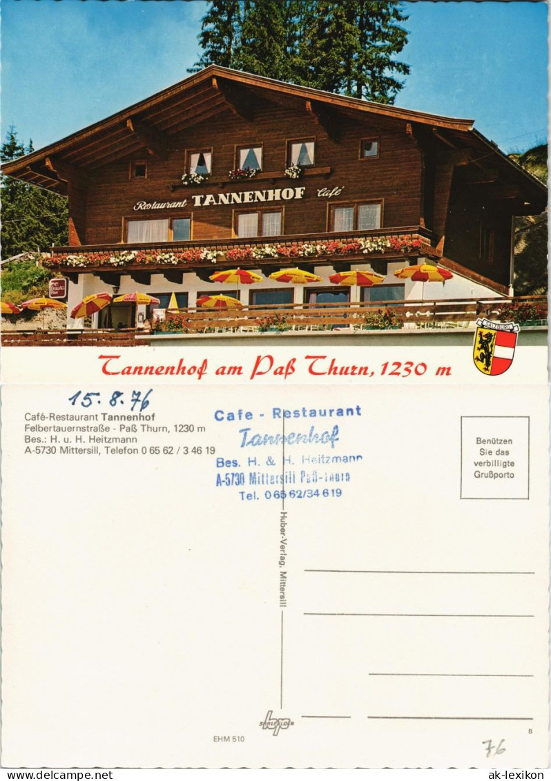 Mittersill Café-Restaurant Tannenhof Felbertauernstraße Bes. Heitzmann 1976 - Autres & Non Classés