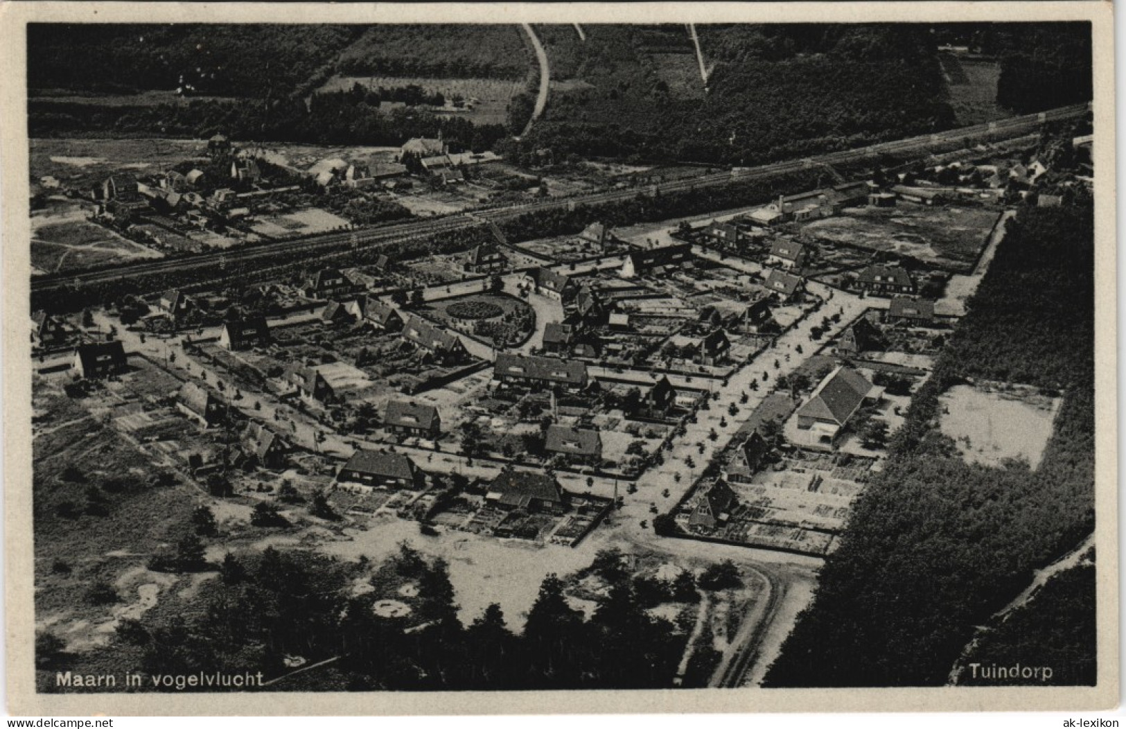 Utrechtse Heuvelrug Maarn In Vogelvlucht Tuindorp Luftaufnahme 1930 - Autres & Non Classés