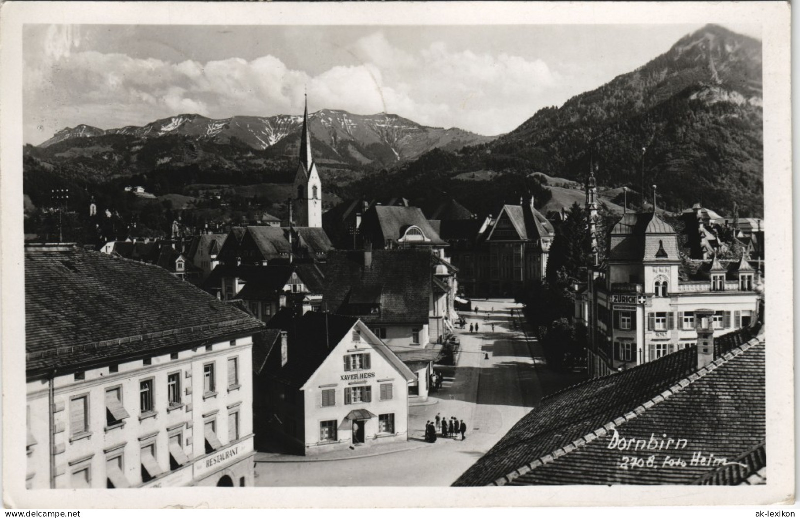 Ansichtskarte Dornbirn Straßenpartie 1952 - Sonstige & Ohne Zuordnung