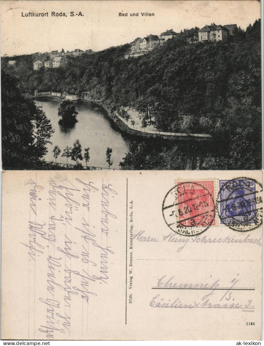 Ansichtskarte Stadtroda Bad Und Villen 1920 - Stadtroda