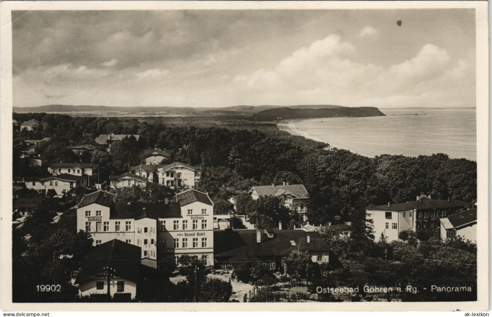 Ansichtskarte Göhren (Rügen) Stadt, Hotel 1933 - Goehren