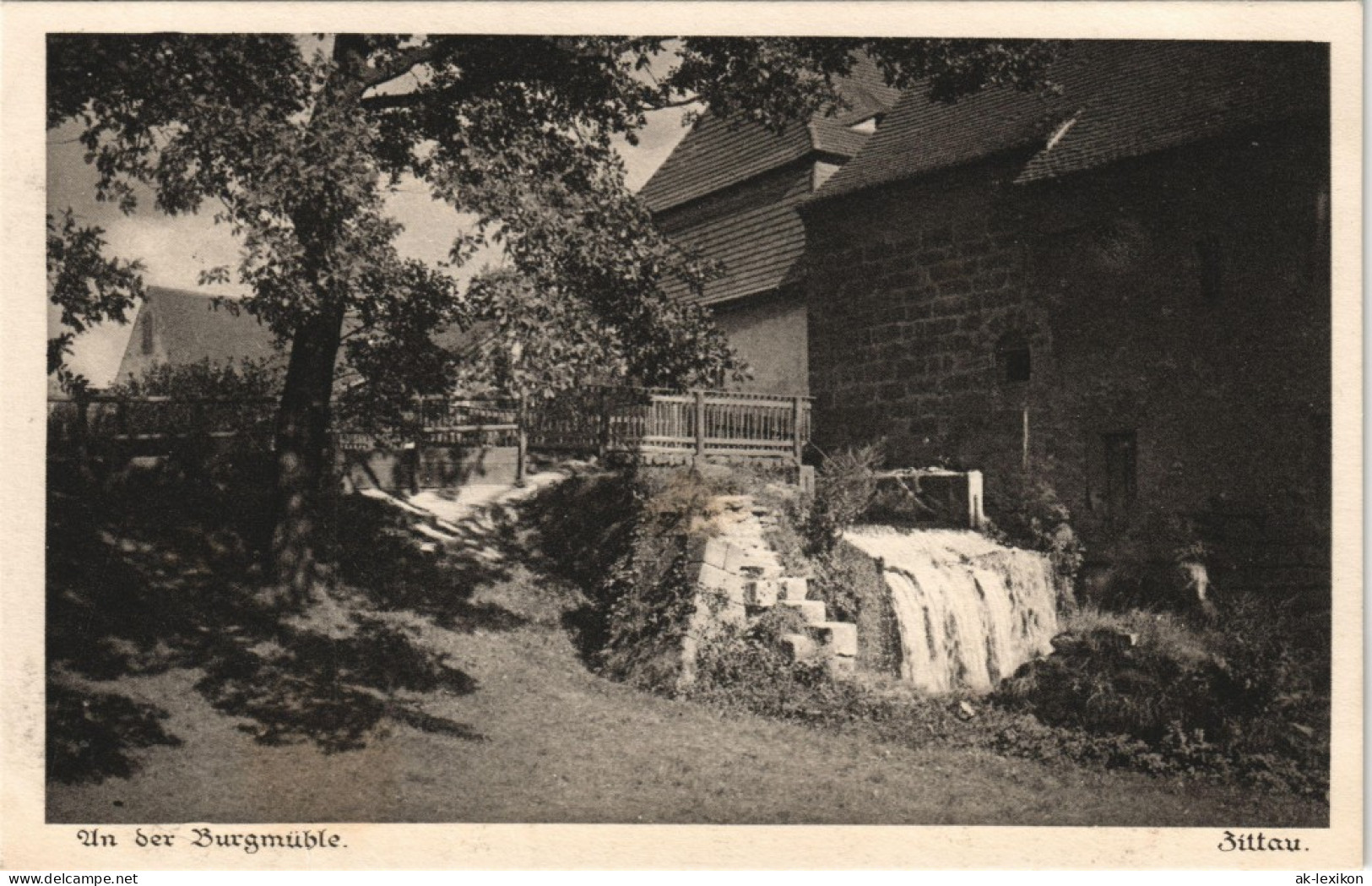 Ansichtskarte Zittau An Der Burgmühle 1928 - Zittau