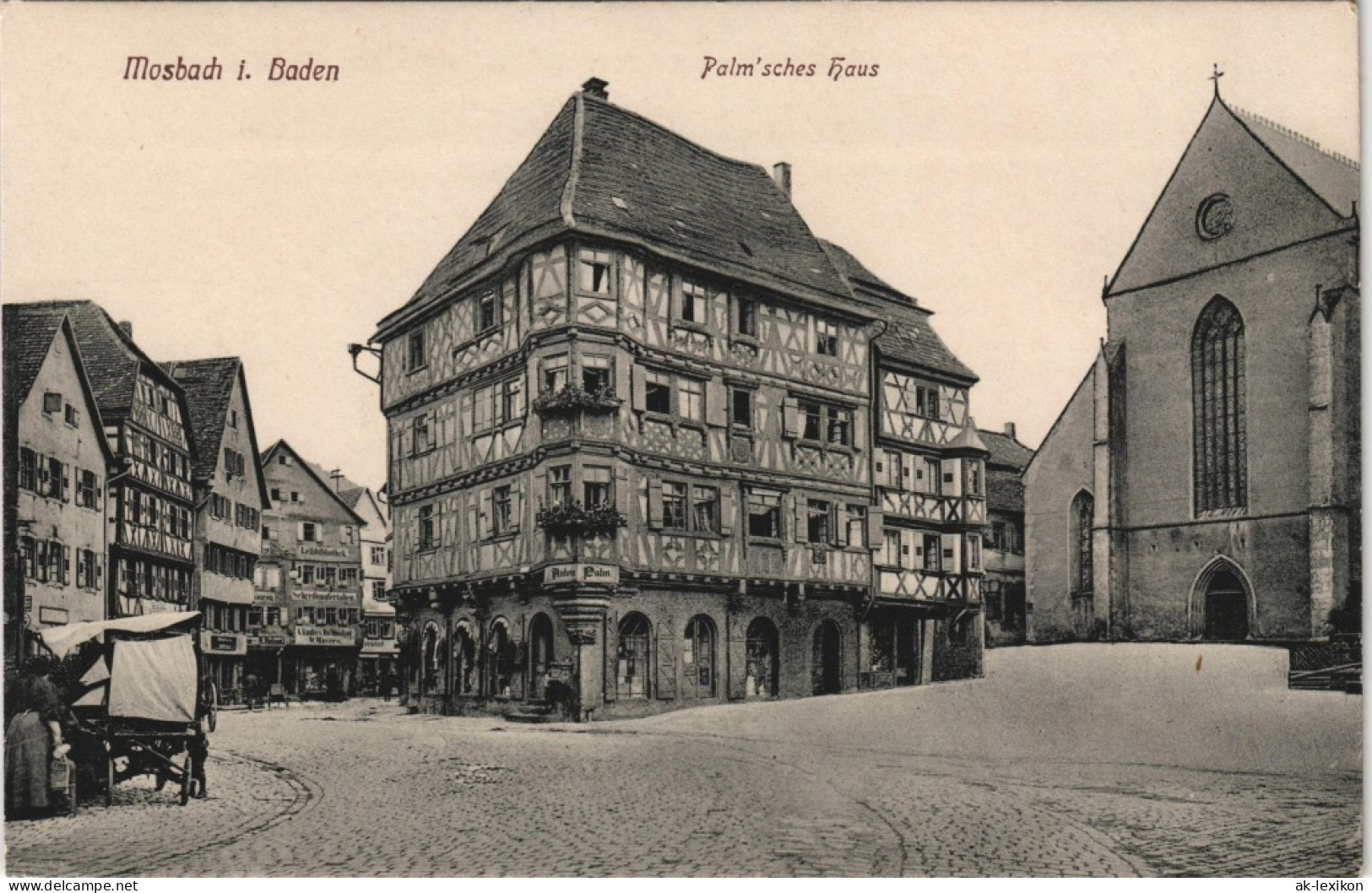 Ansichtskarte Mosbach (Baden) Palm'sches Haus 1912 - Mosbach