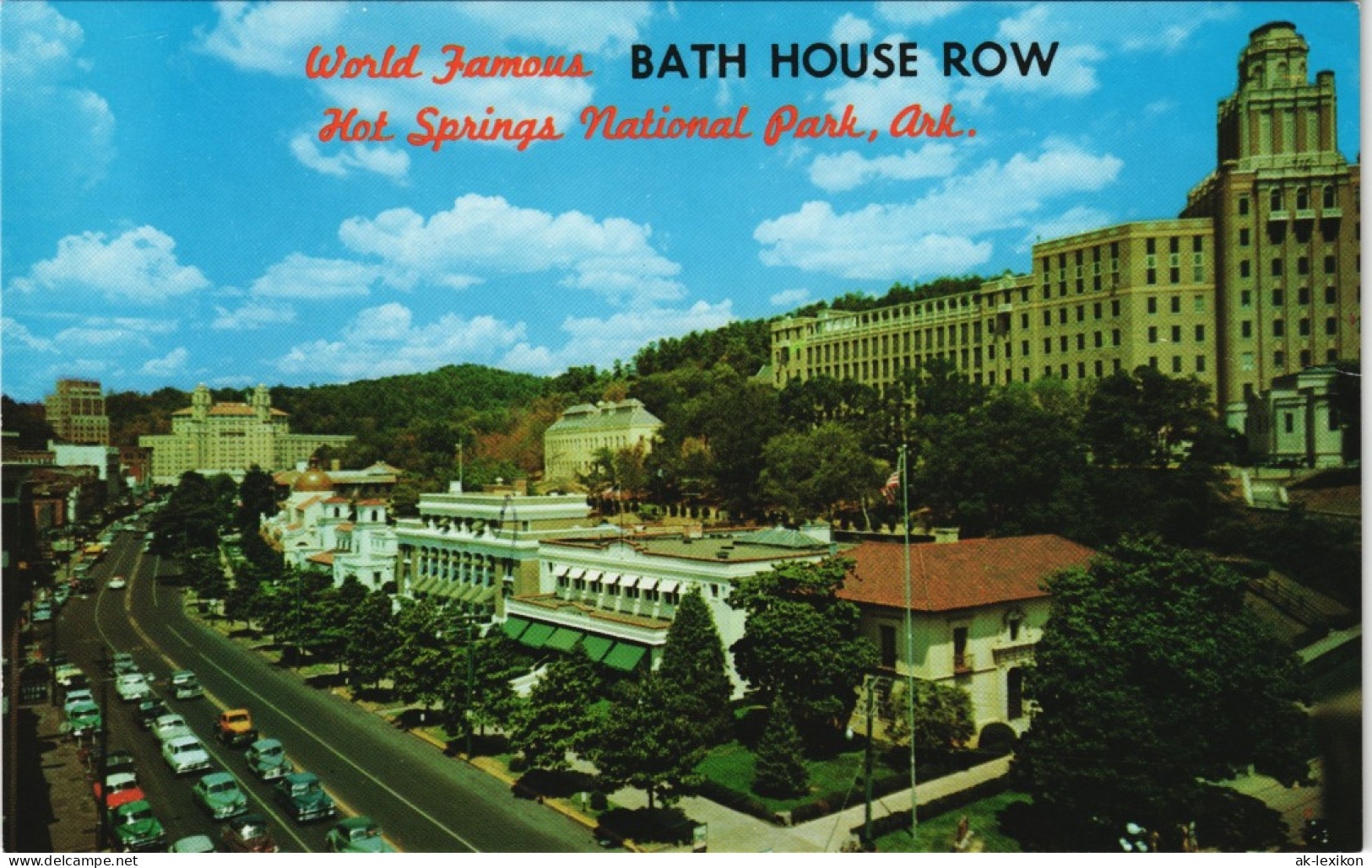 Hot Springs Central Avenue And Magnolia Bordered Bath House, USA 1980 - Other & Unclassified