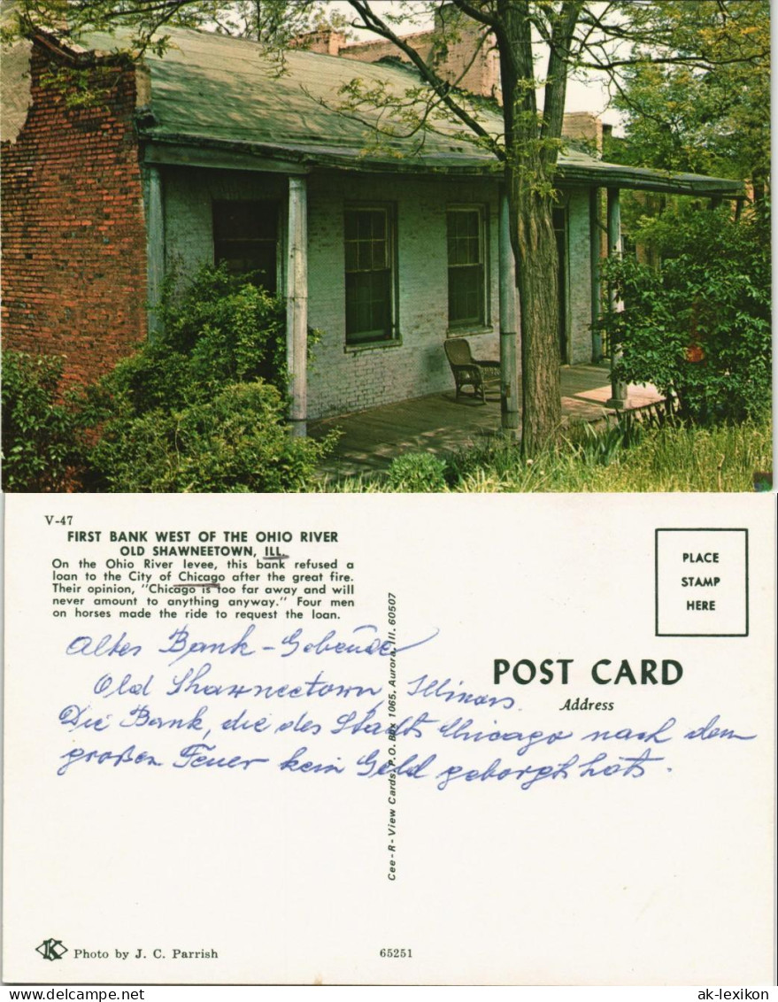 Illinois (US-Bundesstaat) FIRST BANK WEST OF THE OHIO  SHAWNEETOWN, ILL. 1960 - Other & Unclassified