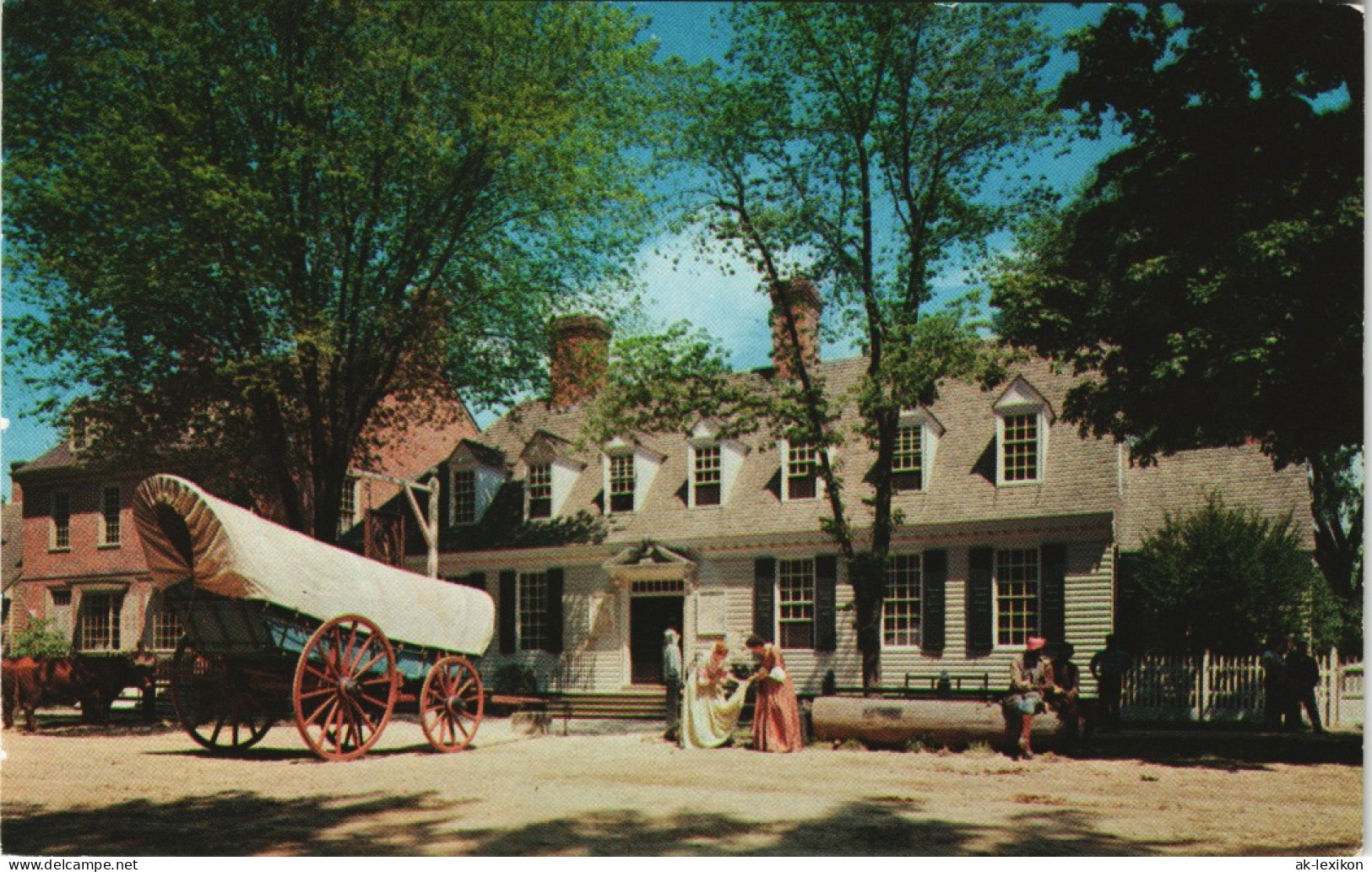 Postcard Williamsburg (VA) THE RALEIGH TAVERN, Virginia USA 1960 - Andere & Zonder Classificatie
