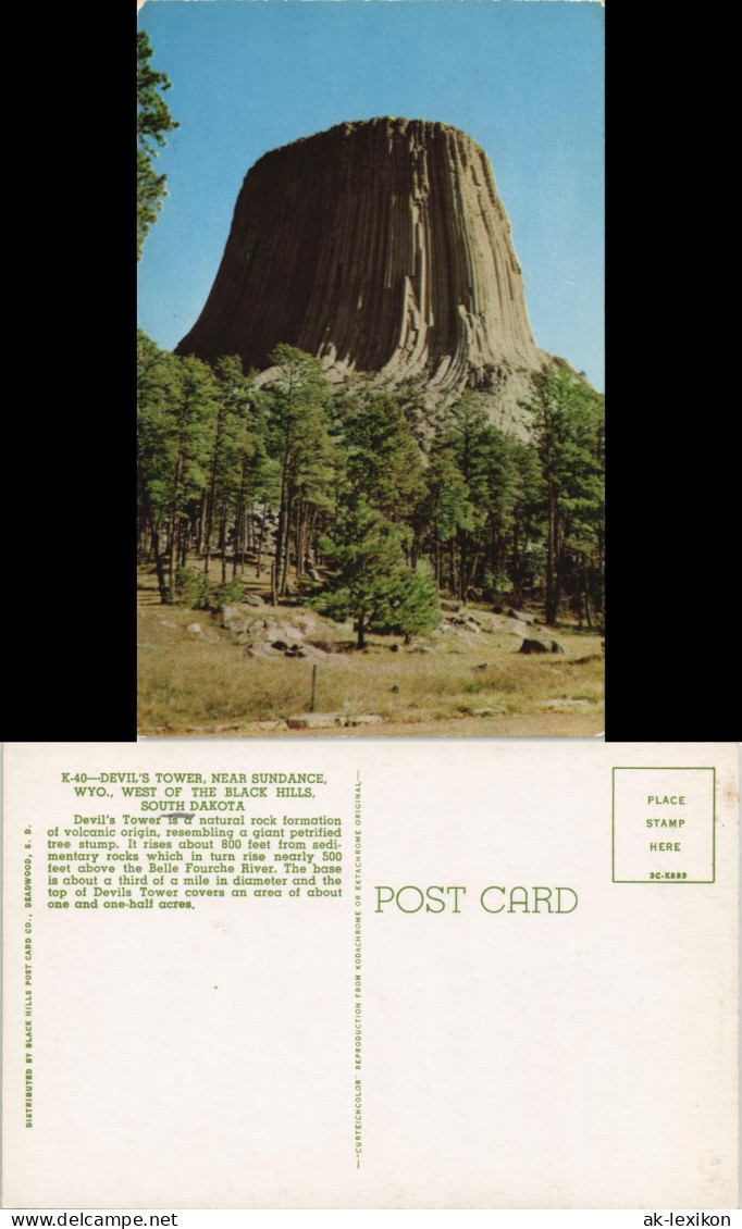 DEVIL'S TOWER, SUNDANCE, WYO., BLACK HILLS, SOUTH DAKOTA USA 1970 - Unclassified