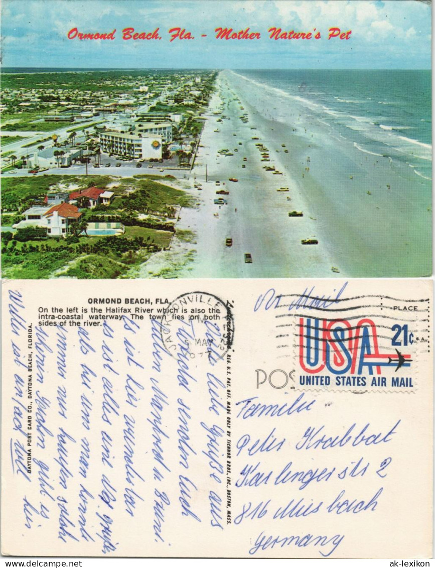 Ormond Beach Strand Panorama Beach Panoramic View Florida USA 1977 - Andere & Zonder Classificatie