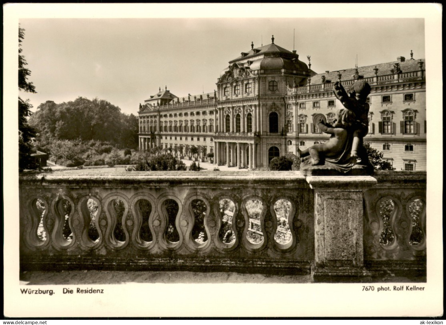 Ansichtskarte Würzburg Residenzschloß 1932 - Wuerzburg