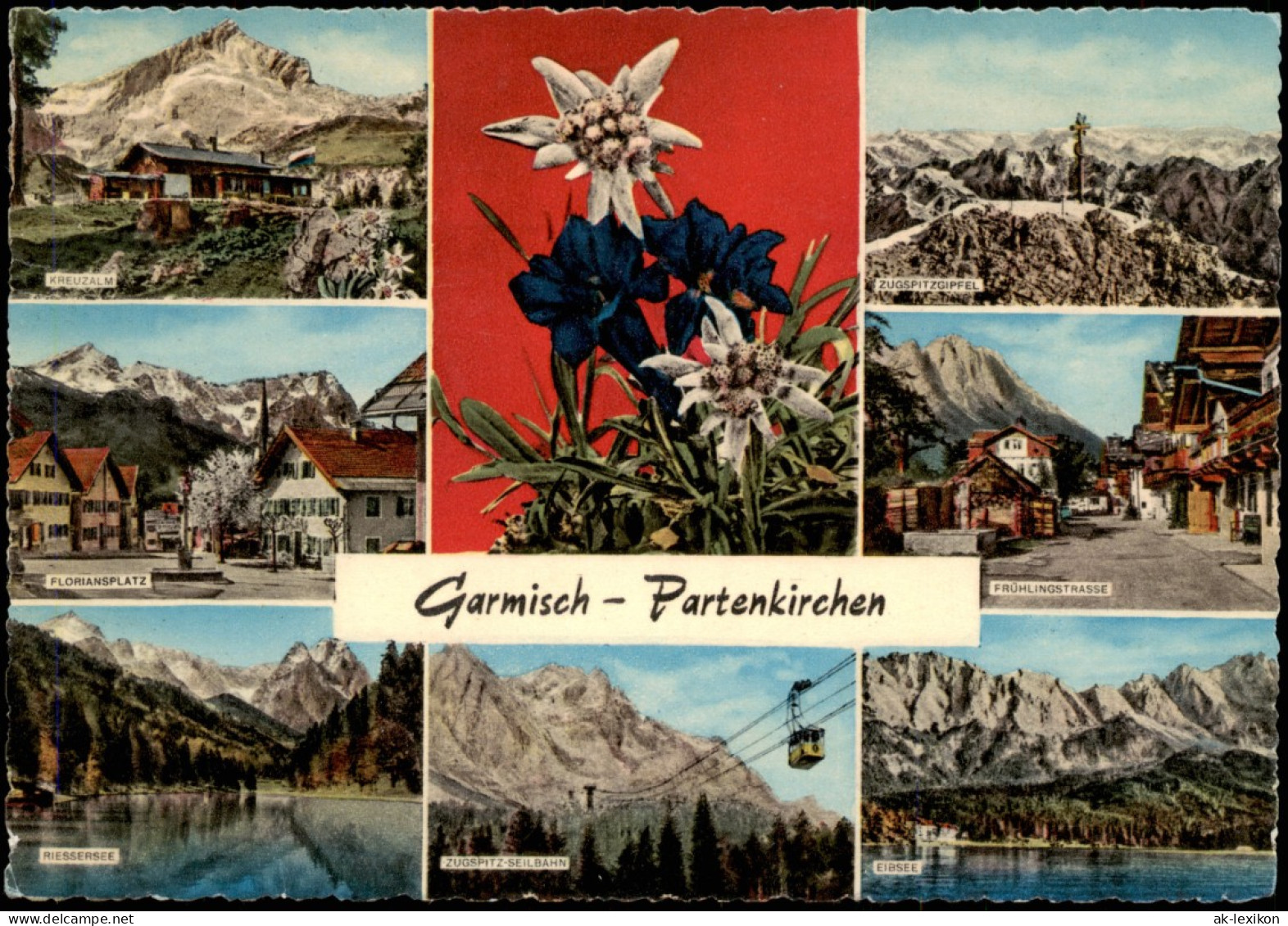 Garmisch-Partenkirchen Mehrbild-AK Mit Umland Bzw. Stadtteilansichten 1965 - Garmisch-Partenkirchen