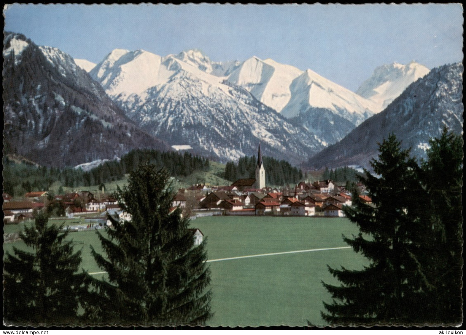 Ansichtskarte Oberstdorf (Allgäu) Stadtpartie - Colorfoto 1965 - Oberstdorf