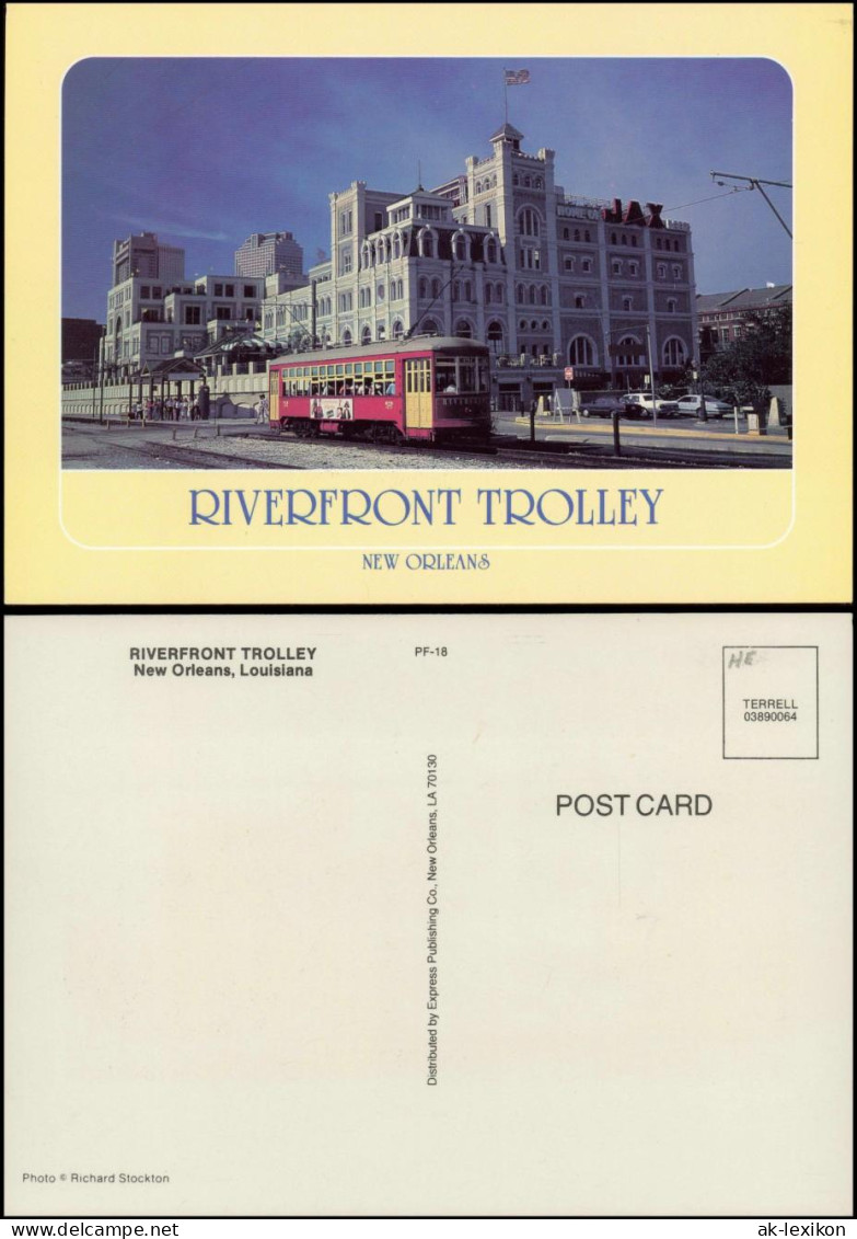 Postcard New Orleans RIVERFRONT TROLLEY, Louisiana USA 2000 - Andere & Zonder Classificatie
