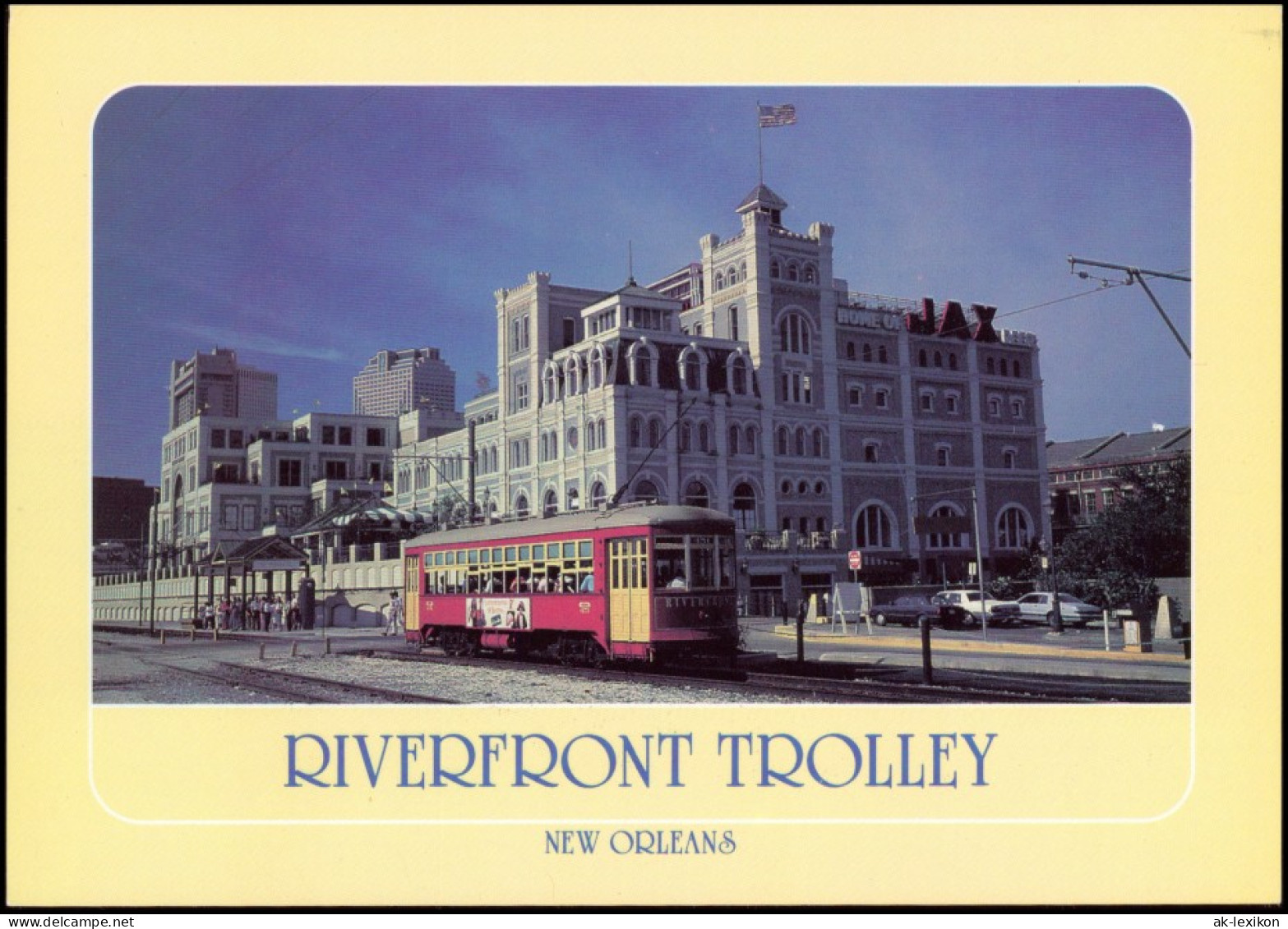 Postcard New Orleans RIVERFRONT TROLLEY, Louisiana USA 2000 - Andere & Zonder Classificatie