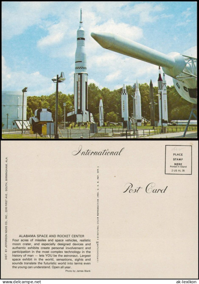 Ansichtskarte  ALABAMA SPACE AND ROCKET CENTER USA Raumfahrt Motiv-AK 1980 - Ruimtevaart