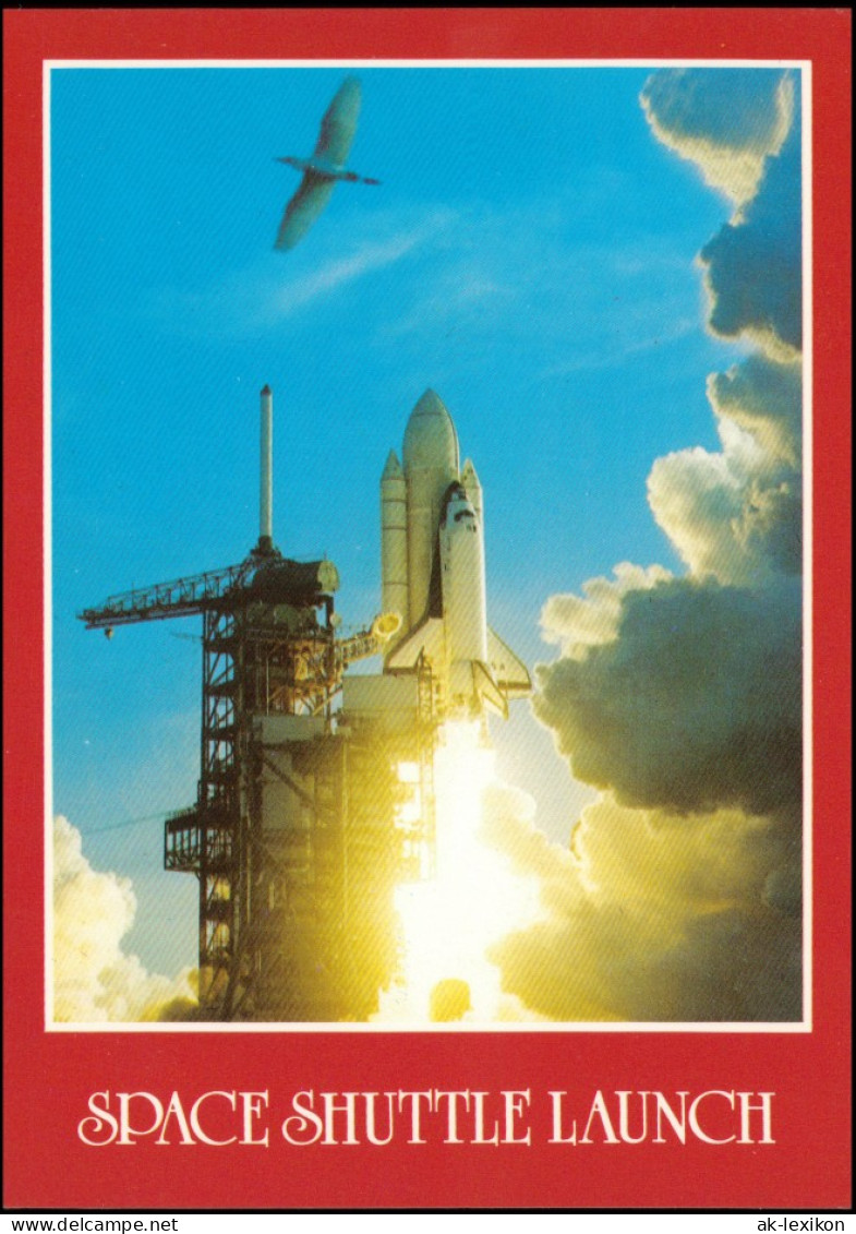 Ansichtskarte  SPACE SHUTTLE LAUNCH NASA Raumfahrt Raketen-Start 1985 - Spazio