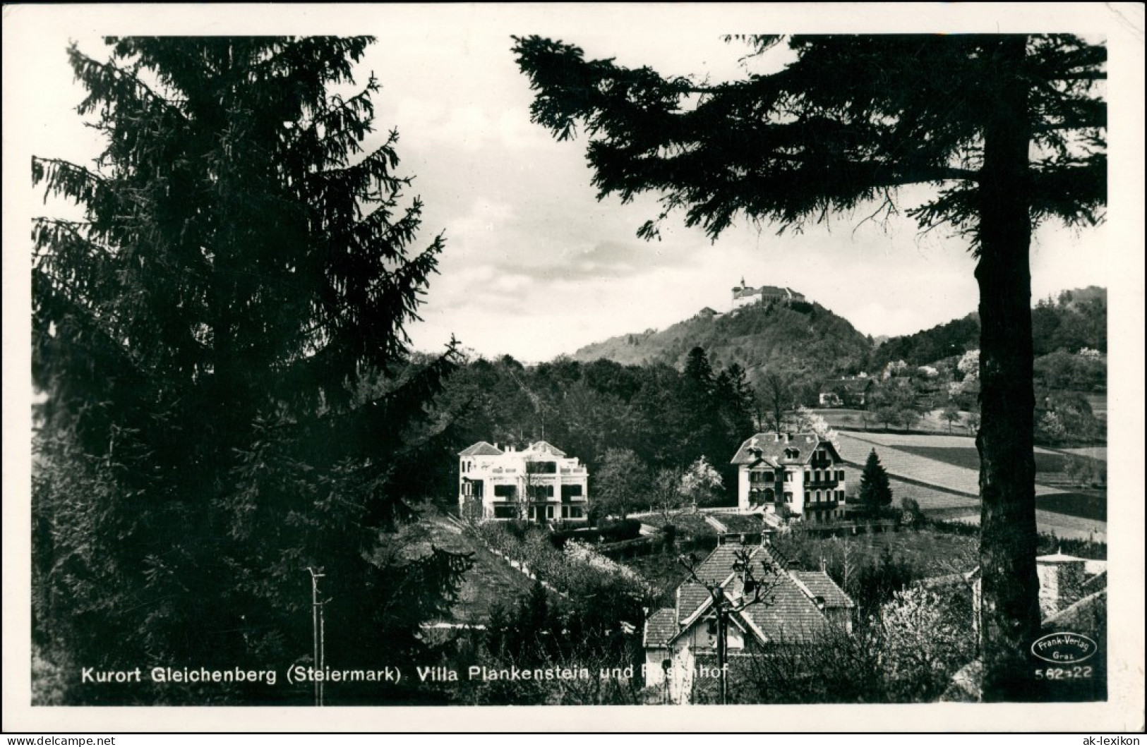 Ansichtskarte Bad Gleichenberg Villa Plankenstein Und Rosshof 1938 - Sonstige & Ohne Zuordnung