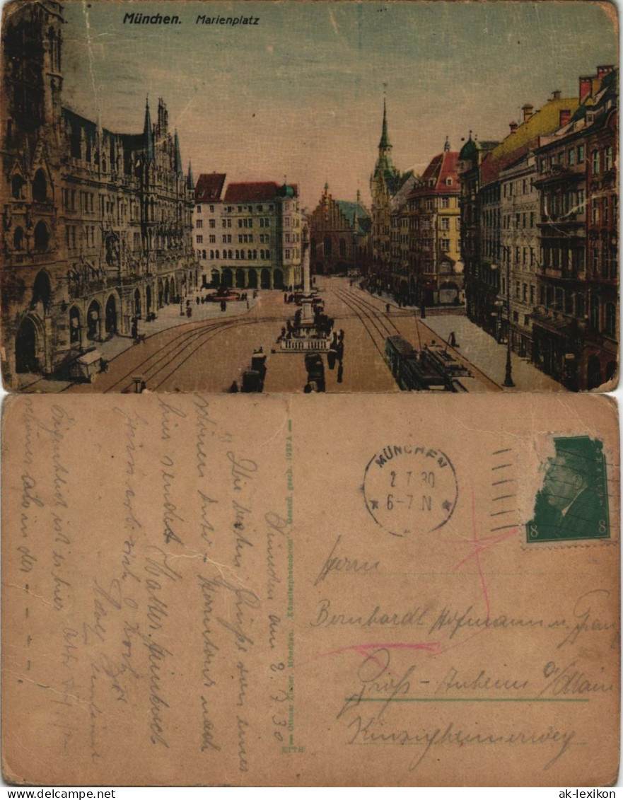 Ansichtskarte München Marienplatz 1930 - Muenchen