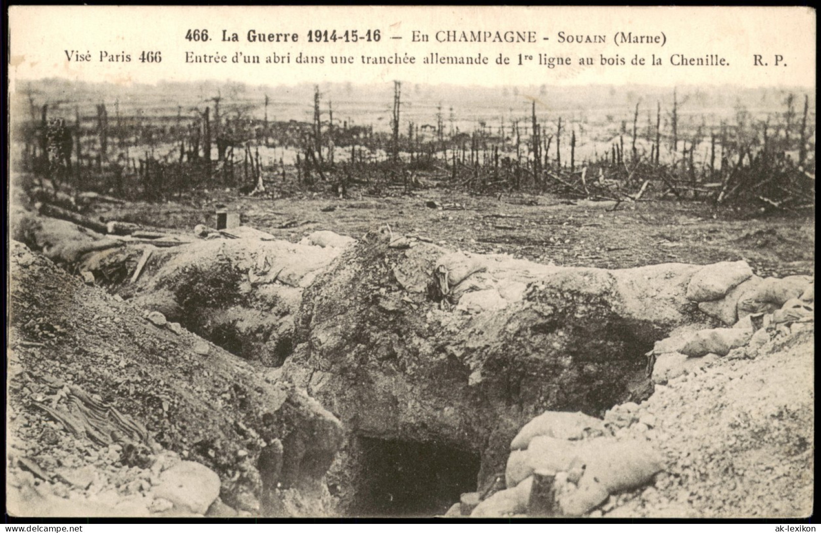 Souain-Perthes-lès-Hurlus  1. WK, La Guerre En CHAMPAGNE SOUAIN (Marne) 1917 - Souain-Perthes-lès-Hurlus