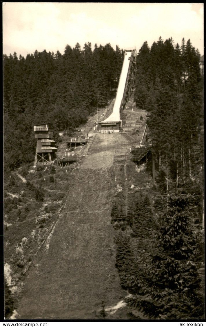 Ansichtskarte Oberhof (Thüringen) Thüringenschanze Skisprungschanze 1959 - Oberhof